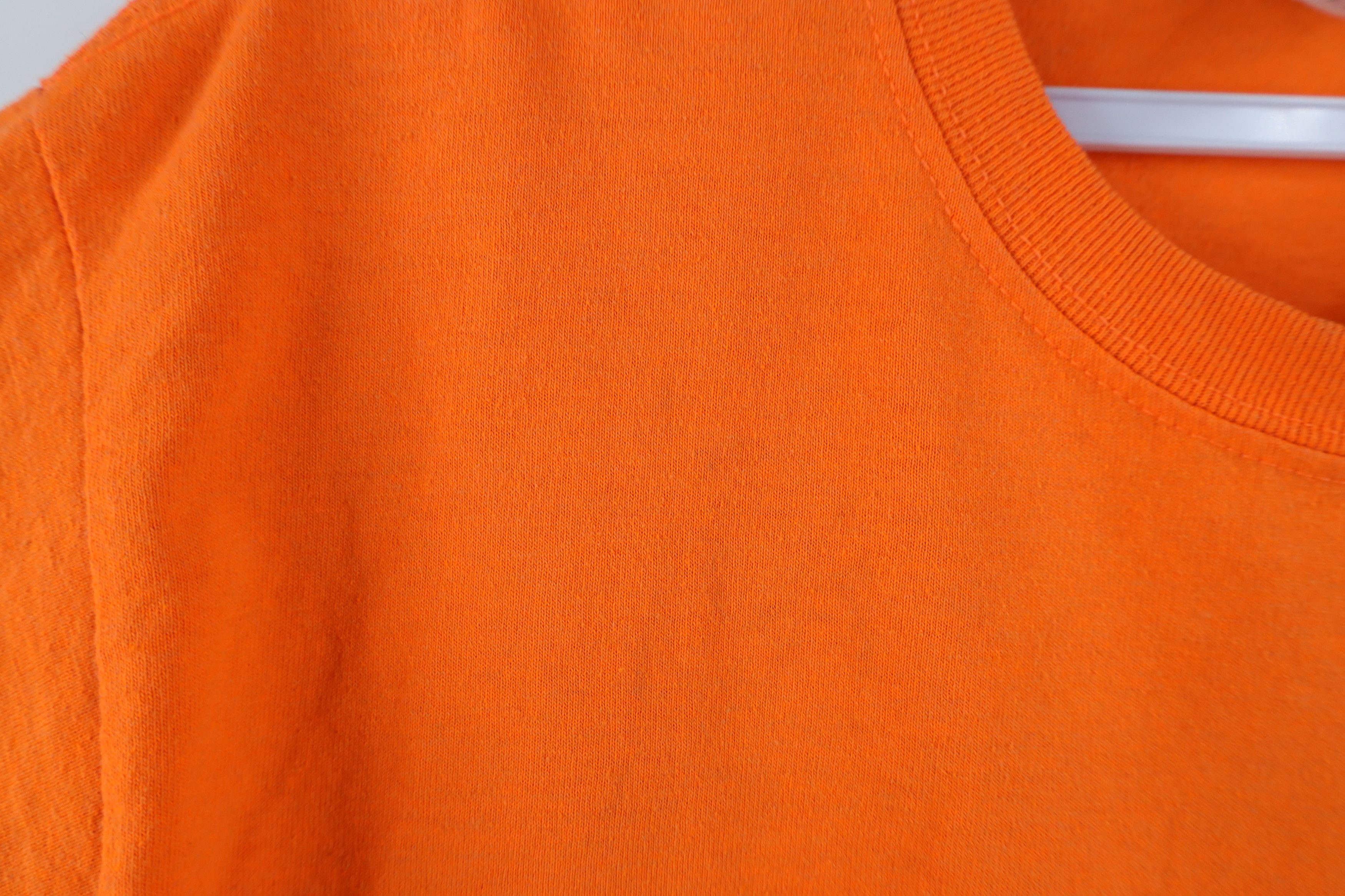 Harley Davidson × Vintage Vintage Y2K Harley Davidson Big Logo T-Shirt Blaze Orange Size US M / EU 48-50 / 2 - 6 Thumbnail