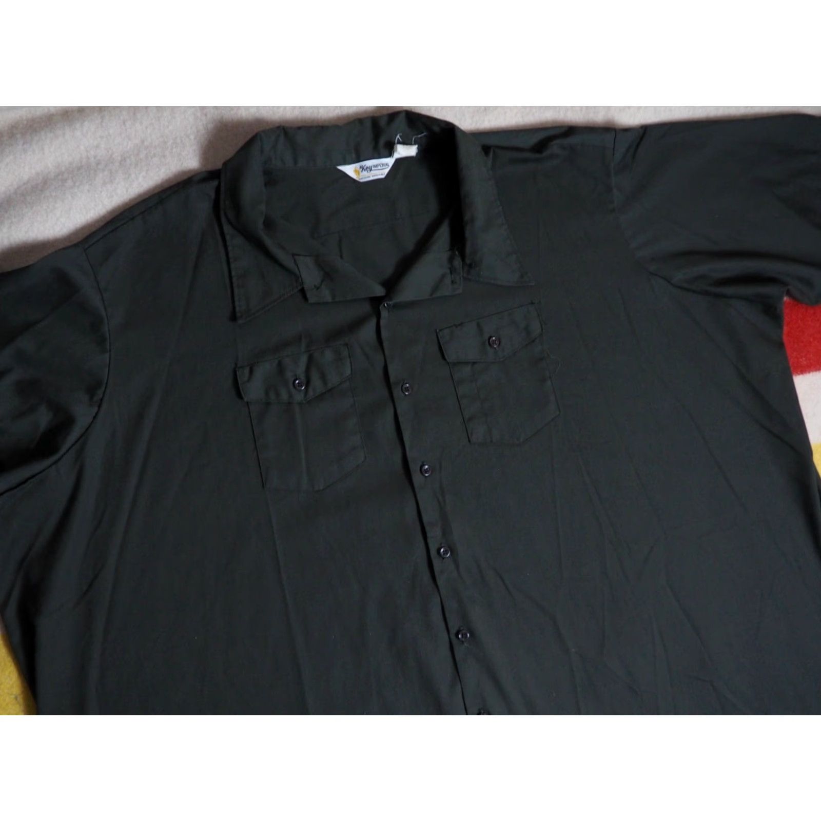 Imperial VTG 70s Key Imperial Forest Green Button-Front Shirt Mens 6XL Short Sleeve Rockabilly Casual Vintage 1970s Decade Regular Size 6XL Size US XXL / EU 58 / 5 - 3 Thumbnail