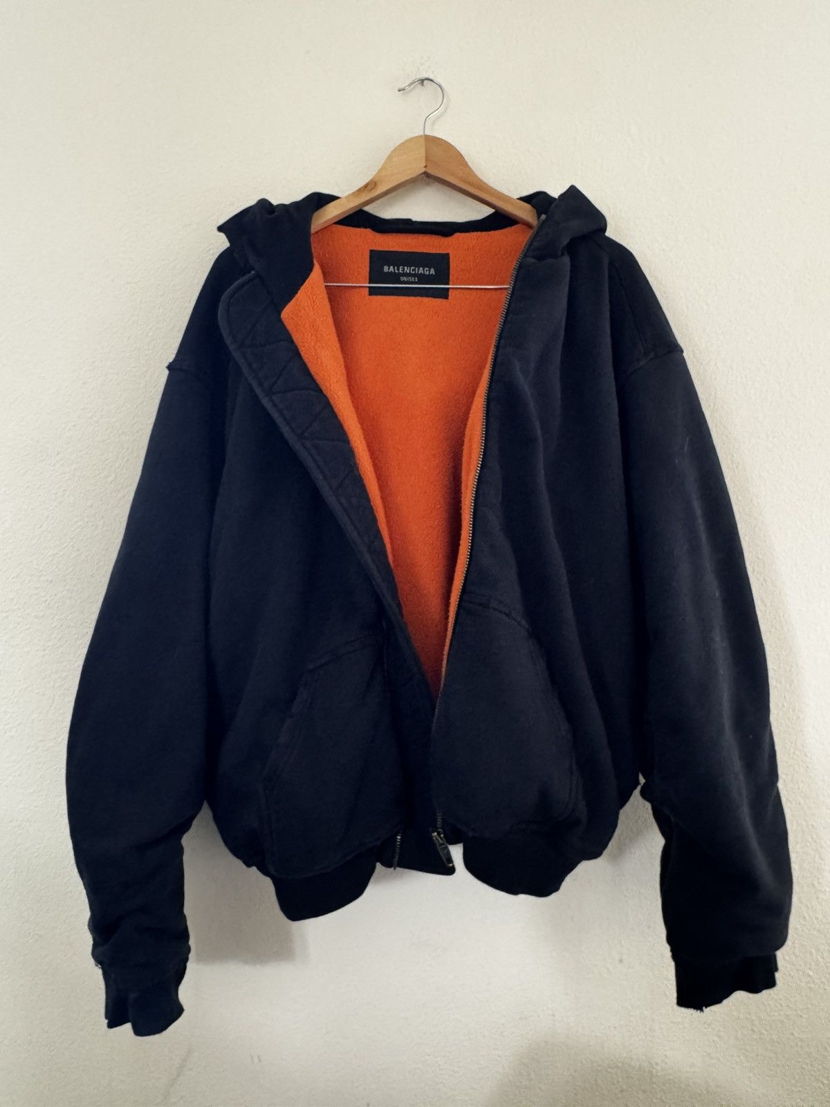 ジャケット・アウター BALENCIAGA sporty B Bomber Hoodie XS Balenciaga Sporty B Pull-Over Bomber | Saks Fifth Avenue