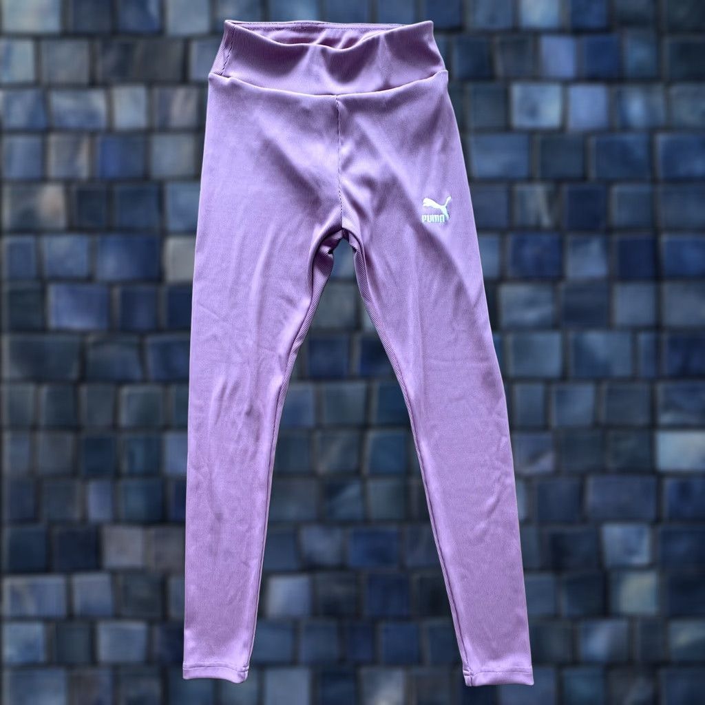 Puma PUMA Womens Medium Pink Yoga Ankle Pants Workout Running Active Logo Performance Pants Size 32" / US 10 / IT 46 - 1 Thumbnail