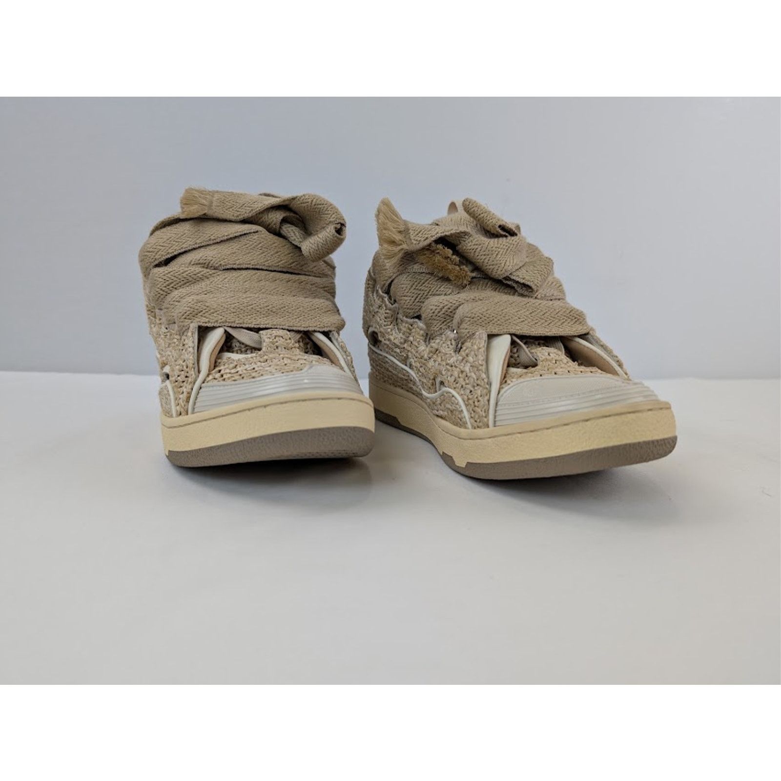 Lanvin o1rshd1 Curb Low Top Sneakers in 65 Natural Size US 13 / EU 46 - 5 Thumbnail