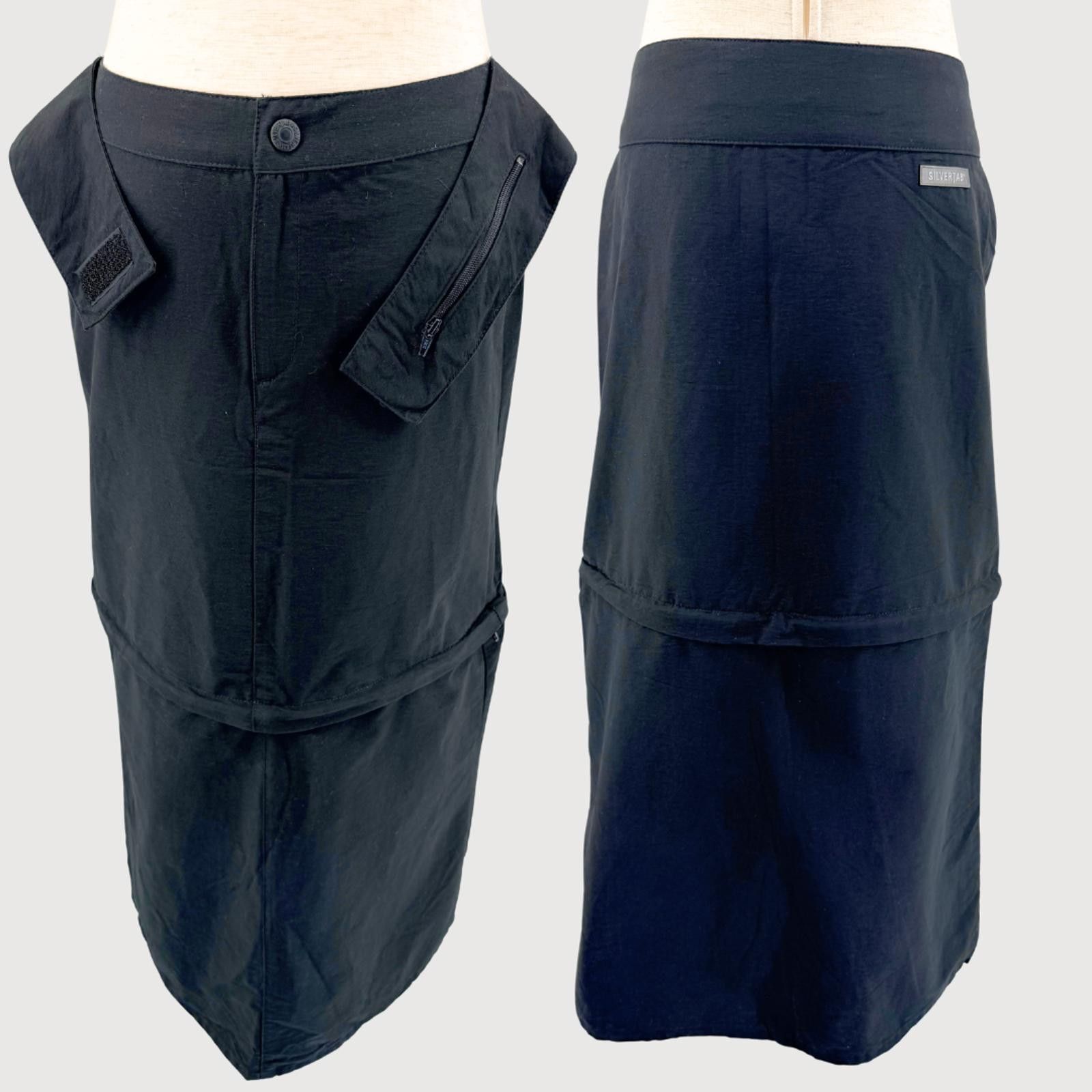 Other Vintage Levi’s SilverTab Convertible Maxi Skirt Utility 5 Size 28" / US 6 / IT 42 - 2 Thumbnail