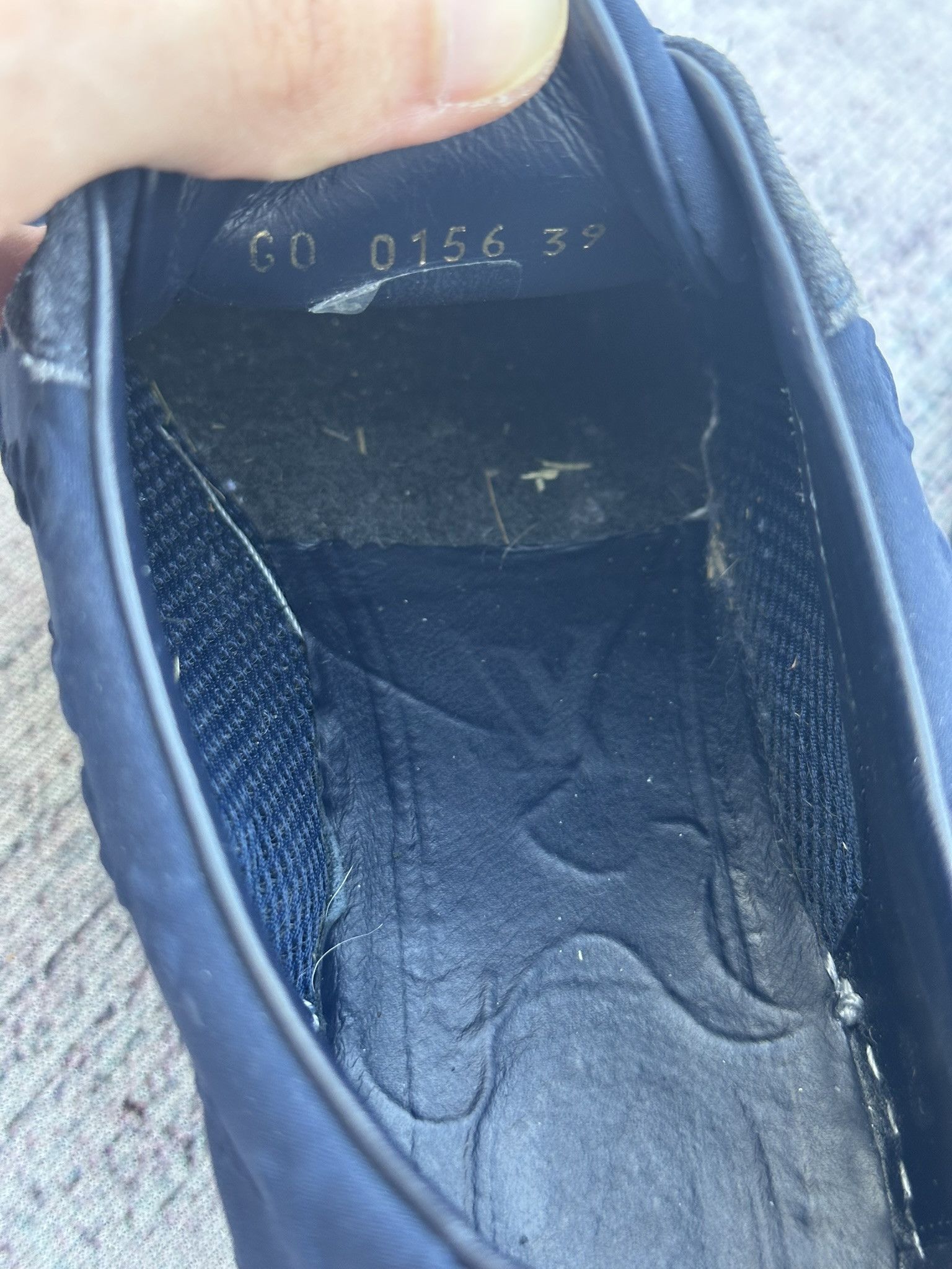 Louis Vuitton Louis Vuitton Sneakers Navy Suede LV Monogram Logo Shoes Size US 9 / IT 39 - 12 Thumbnail