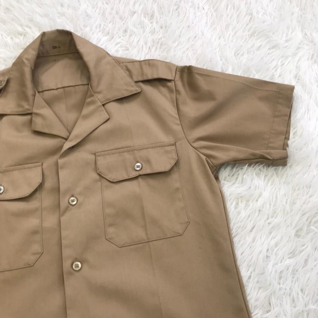 Army Of Me × Vintage Army Tan 445 Short Sleeve Shirt J.H.Rutter Rex Size US S / EU 44-46 / 1 - 6 Thumbnail