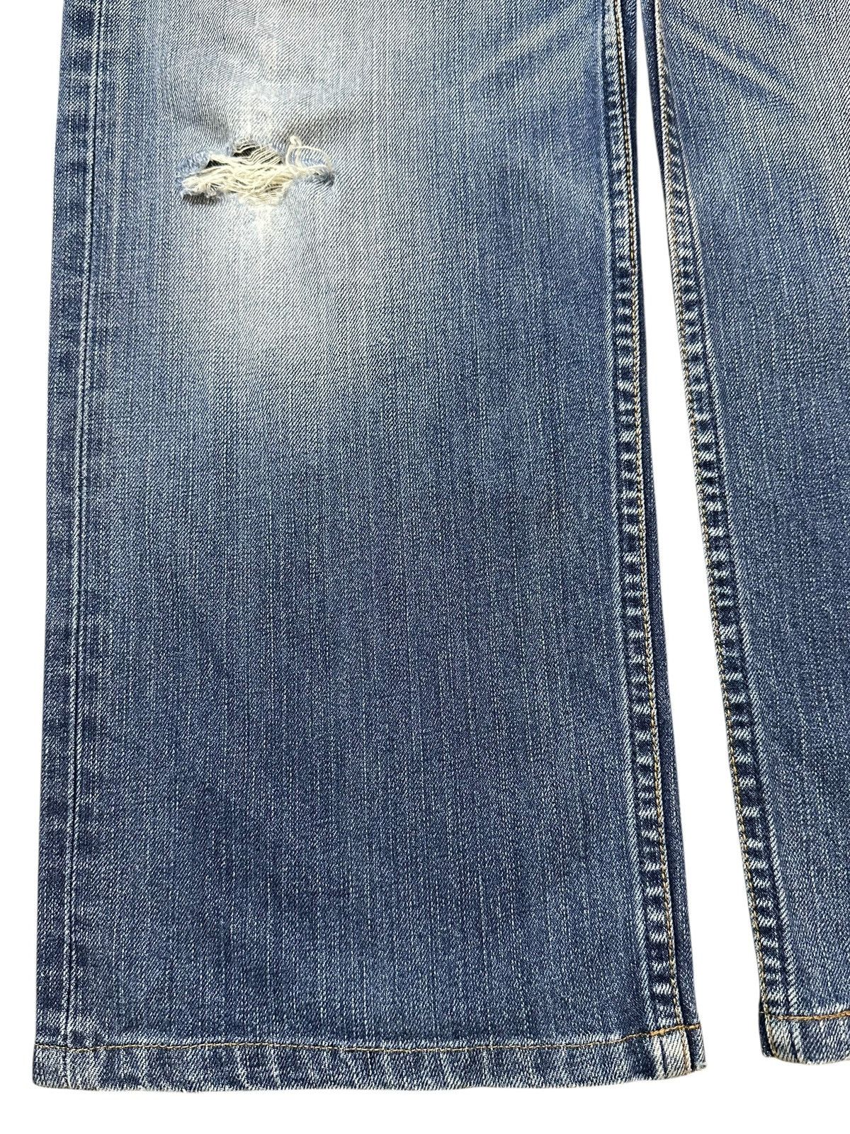 Levi's Vintage 90s Levis 534 Blue Faded Wash Distress Baggy Jeans Size US 33 - 7 Thumbnail