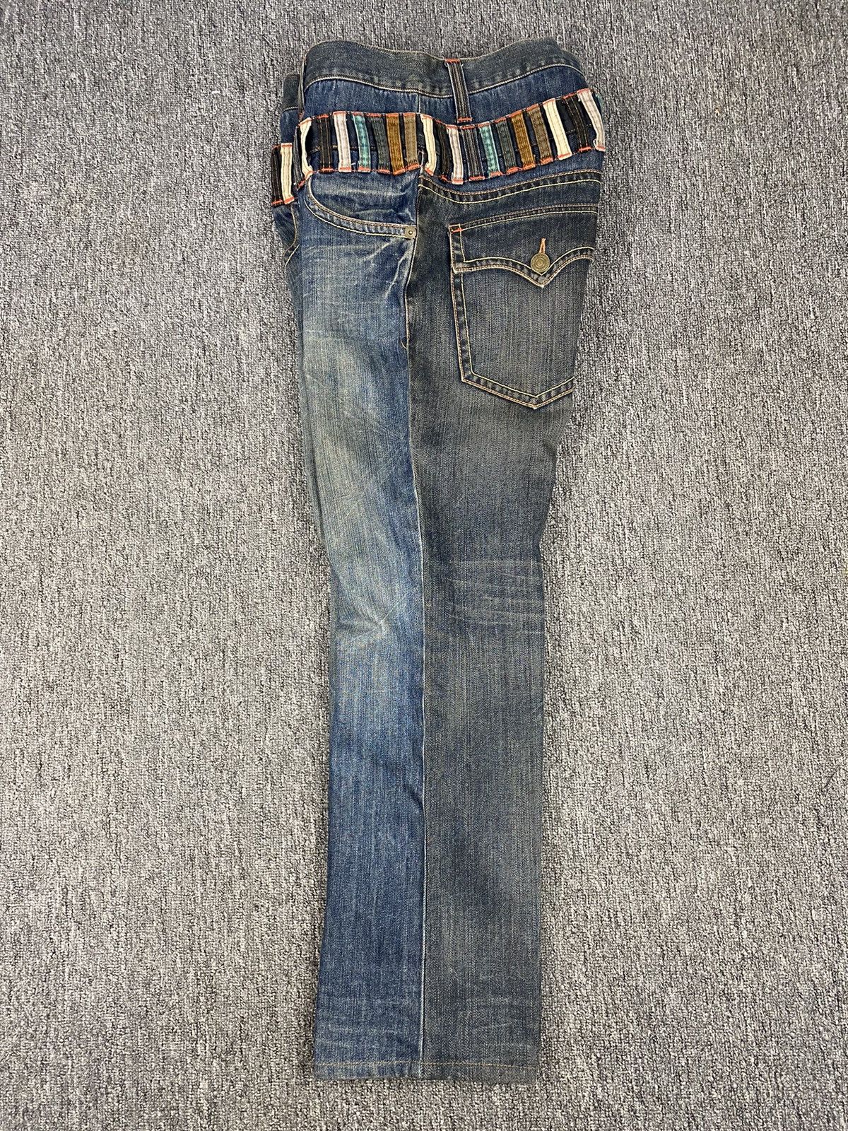 If Six Was Nine × Japanese Brand Blue Spencer Double Waist Two tone jeans size 32 Size US 32 / EU 48 - 13 Thumbnail