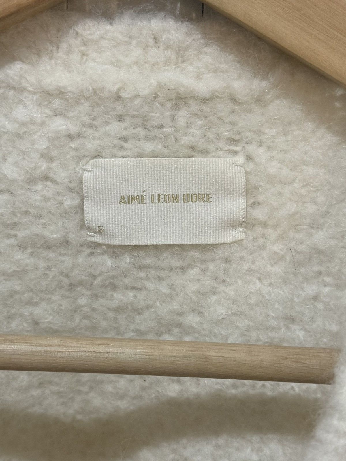 Aime Leon Dore Aime Leon Dore Alpaca Wool Sweater [Cream] Size US S / EU 44-46 / 1 - 3 Thumbnail
