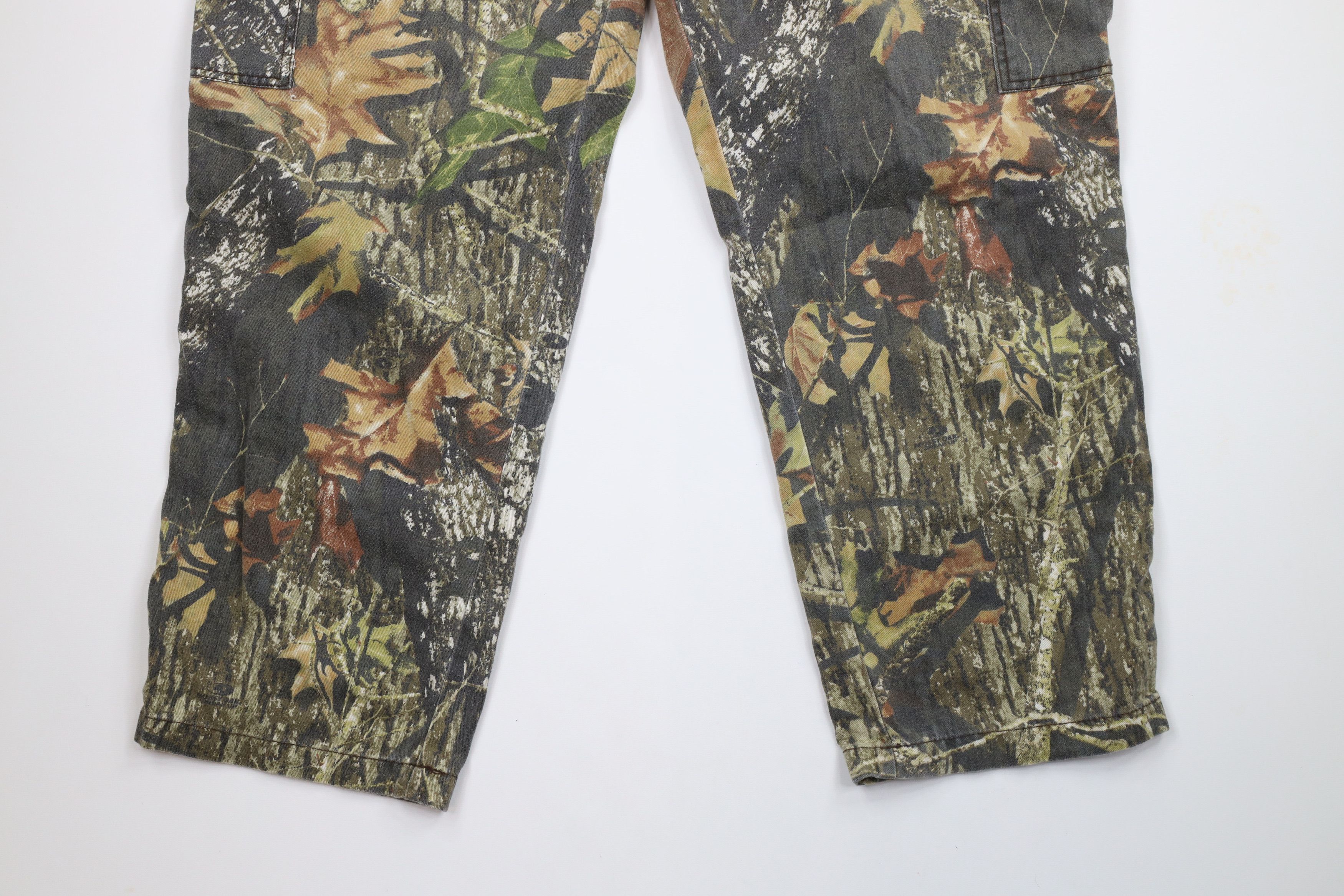 Mossy Oaks × Vintage Vintage Mossy Oak Camouflage Faded Wide Leg Cargo Pants Size US 40 / EU 56 - 4 Thumbnail