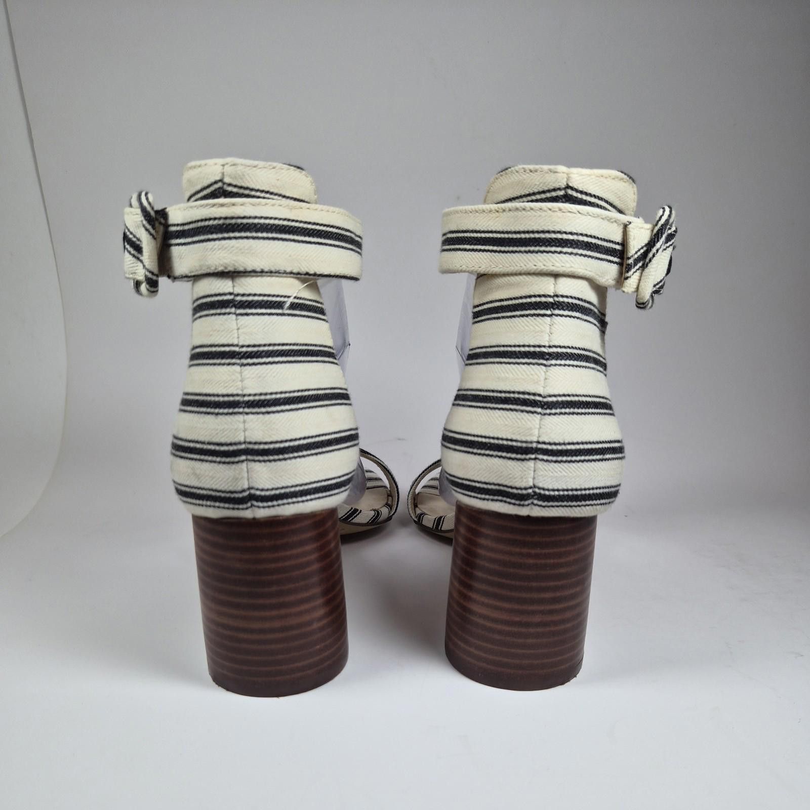 Other SOLE SOCIETY So-Helgah Sandals 8.5 Striped Block Heel Ankle Size US 8.5 / IT 38.5 - 5 Thumbnail