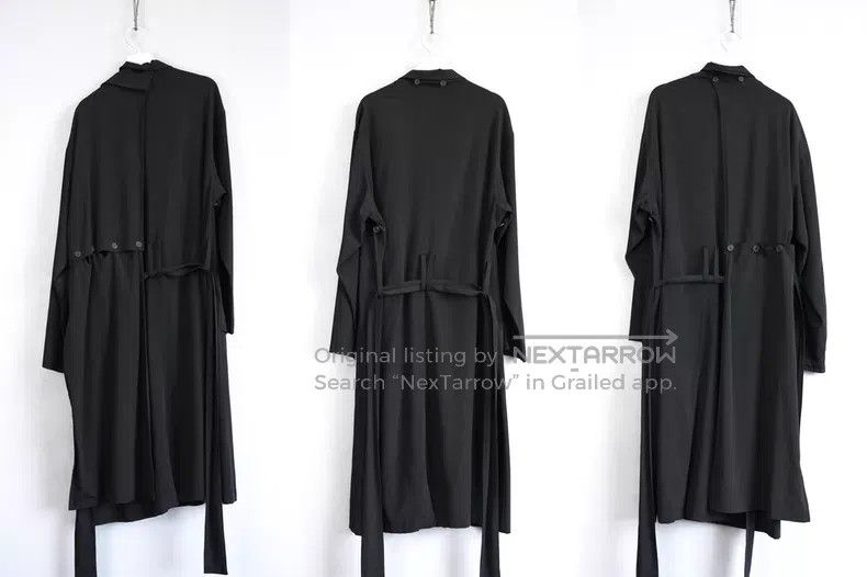 Yohji Yamamoto Yohji Yamamoto 21SS double-layer triacetate belt coat| Size US S / EU 44-46 / 1 - 3 Thumbnail