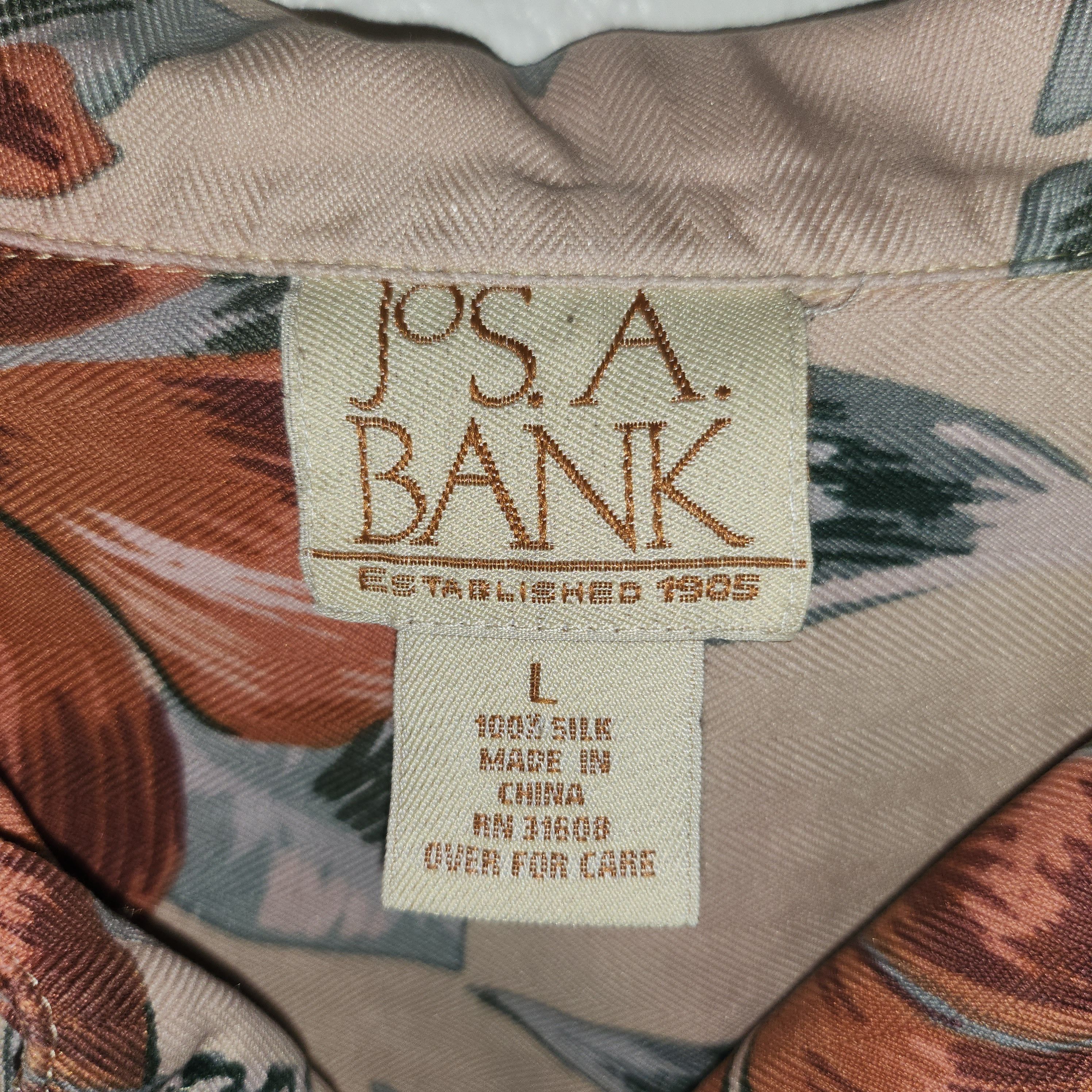 Jos. A. Bank Silk Hawaiian shirt Size US L / EU 52-54 / 3 - 2 Thumbnail