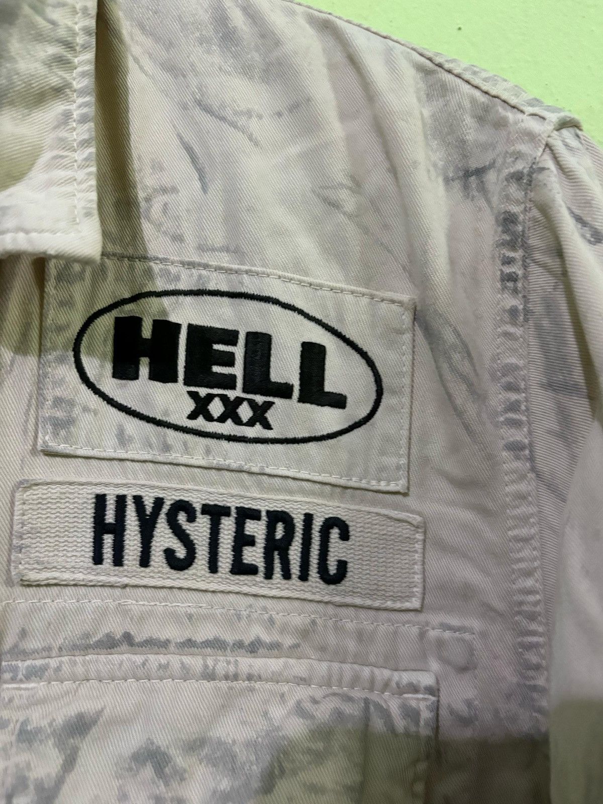 Hysteric Glamour VTG Hysteric Glamour For Rebel Button Up shirt HellXXX Size US M / EU 48-50 / 2 - 11 Thumbnail