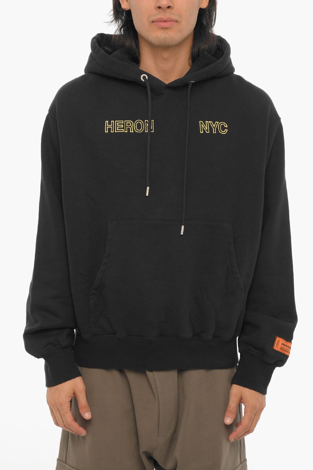 Heron Preston og1mm0924 Cotton Hoodie in Black | Grailed
