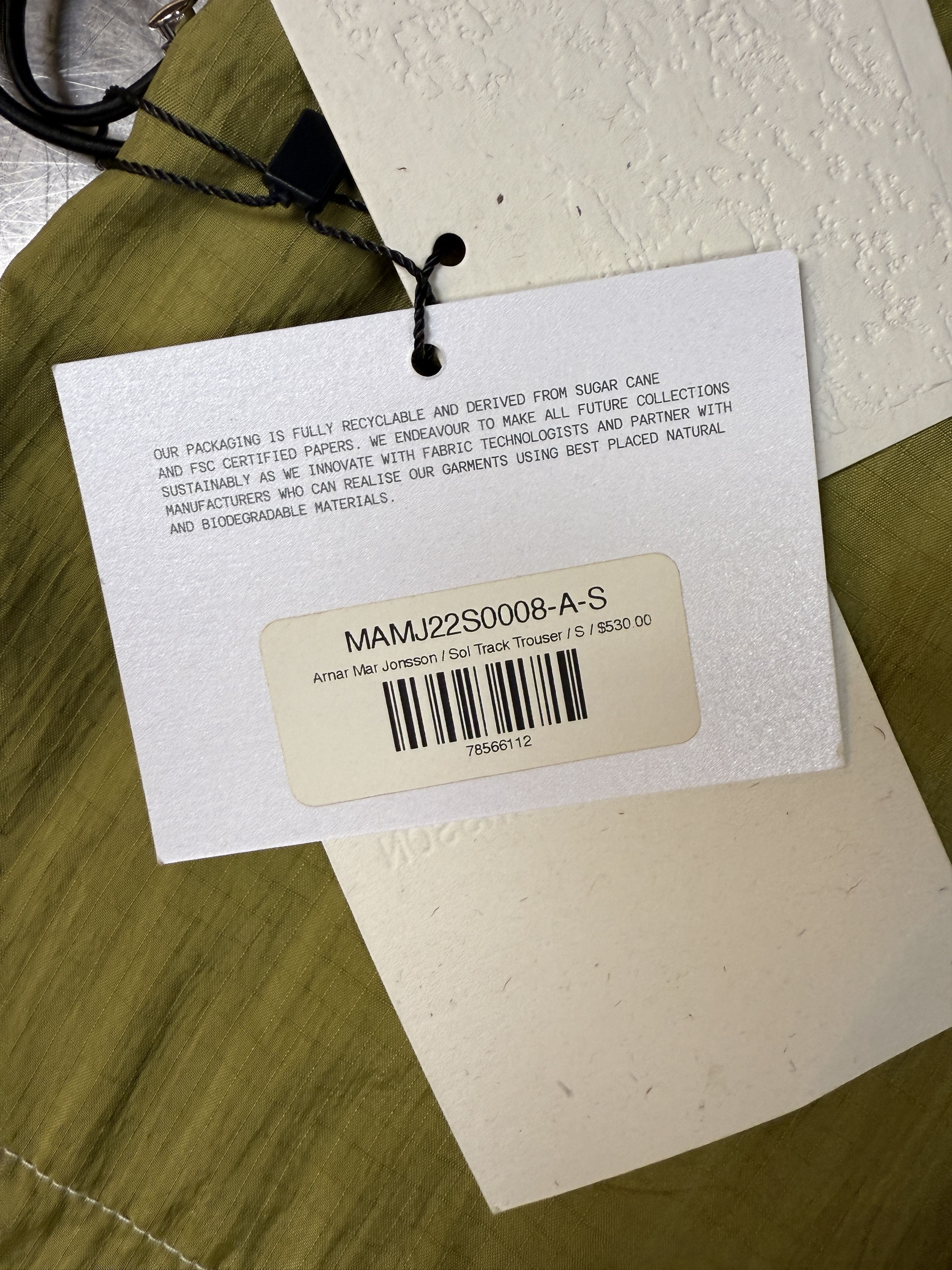Arnar Mar Jonsson $530 Arnar Mar Jonsson Sol Track Trousers Size US 30 / EU 46 - 9 Thumbnail