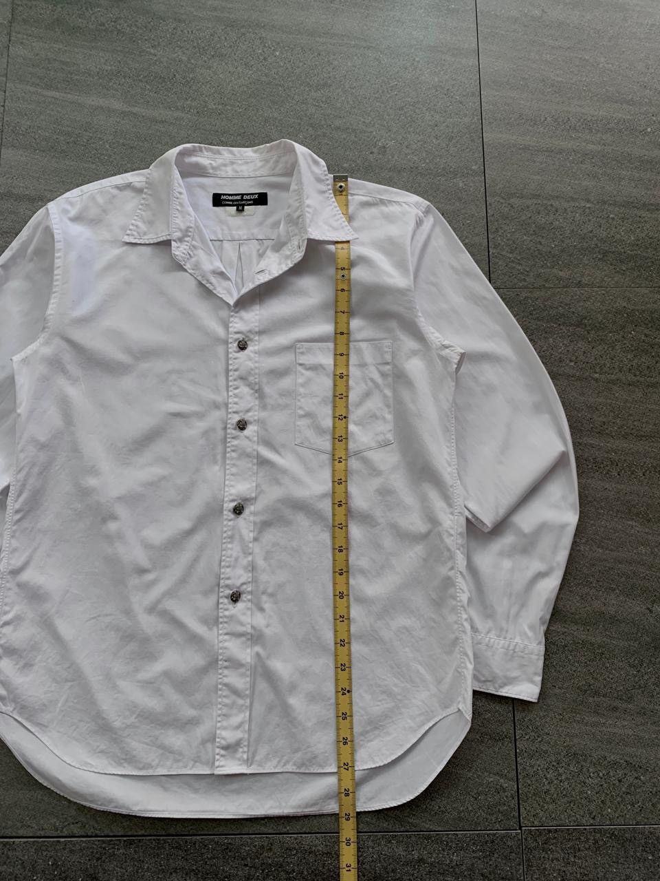 Comme des Garcons Homme Deux Fleur Silver buttoned Shirt Size US M / EU 48-50 / 2 - 9 Thumbnail