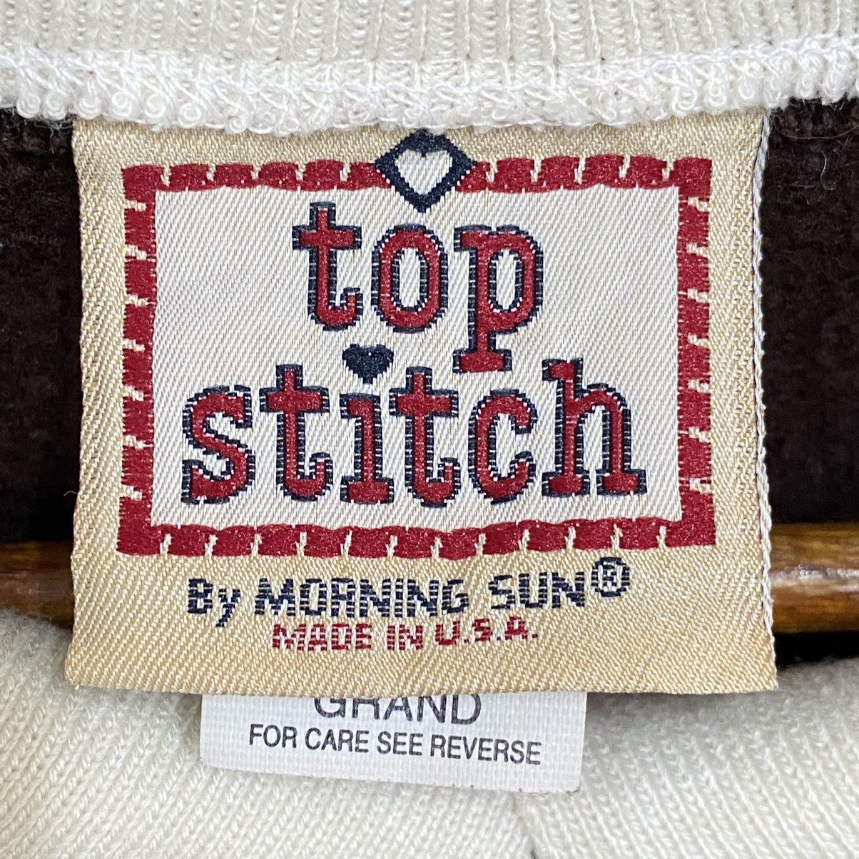 Vintage Vintage 90s Top Stitch Sweatshirt Double Collar Morning Sun Size US L / EU 52-54 / 3 - 10 Thumbnail
