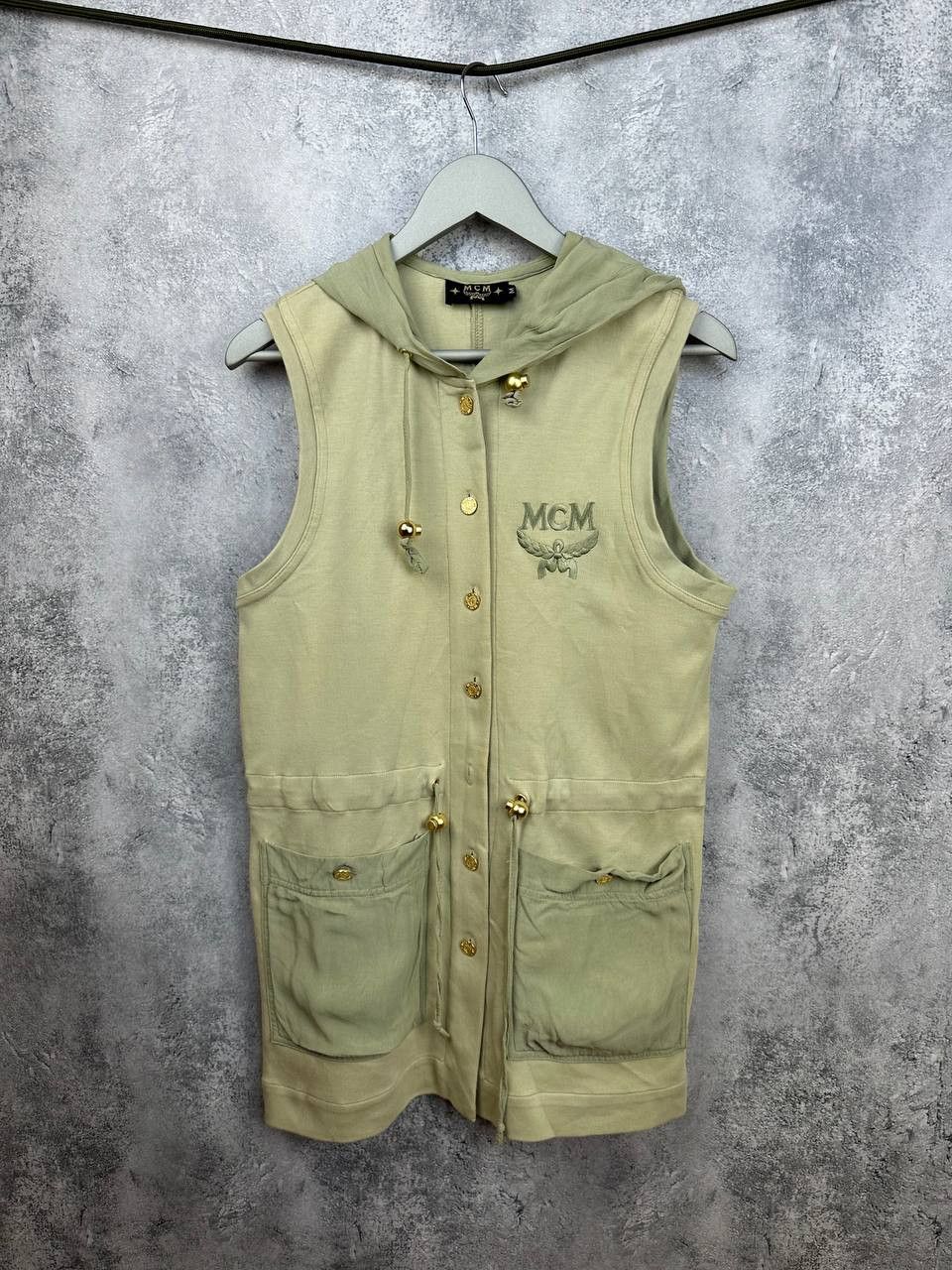 MCM MCM Sleeveless Hoodie Vest with Logo Embroidered Size M / US 6-8 / IT 42-44 - 1 Thumbnail