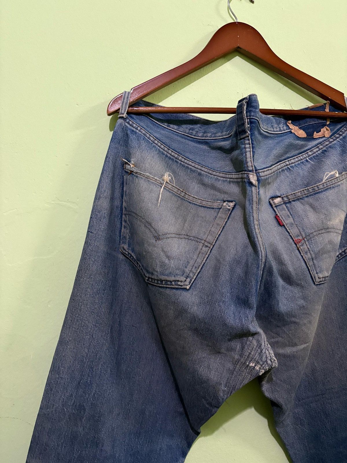 Levi's × Levi's Vintage Clothing Vintage 501 Levis Distressed Denim Pant Size US 38 / EU 54 - 7 Thumbnail
