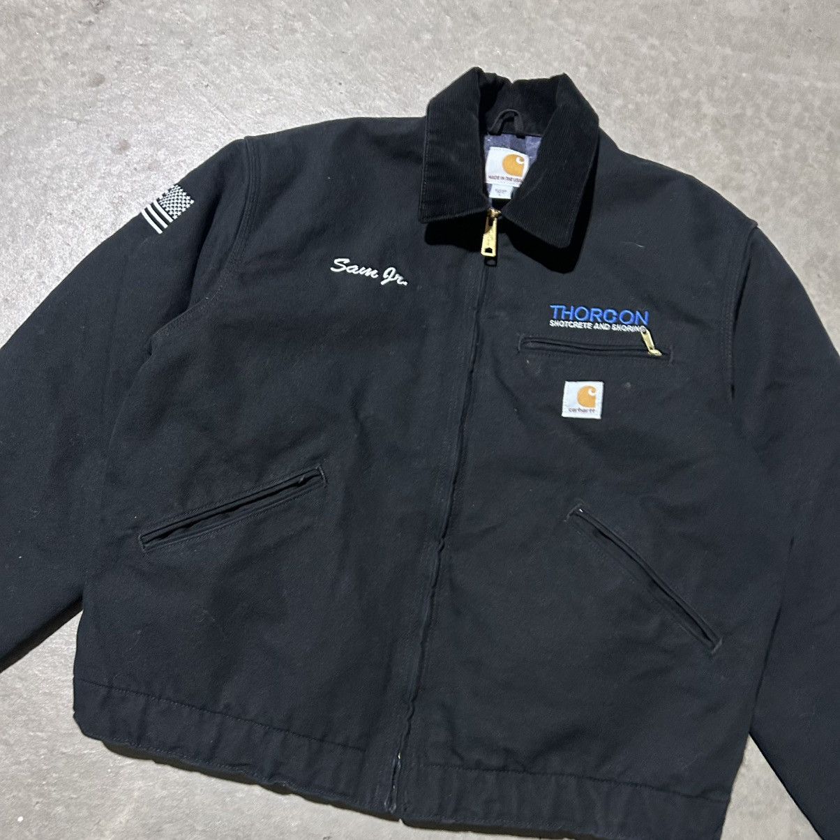 Carhartt Carhartt j100 blk Detroit work jacket logo Size US L / EU 52-54 / 3 - 5 Thumbnail