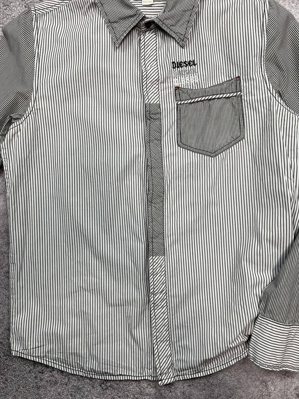 Diesel Vintage Diesel Big Logo Shirt Button Ups Avant Garde Size US XXL / EU 58 / 5 - 5 Thumbnail