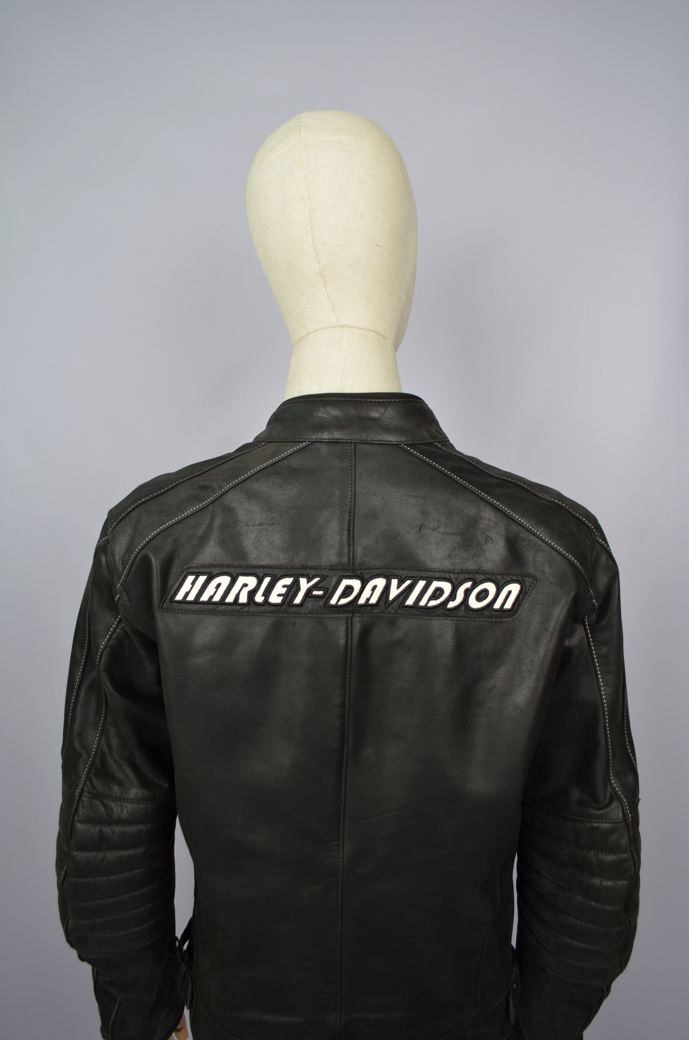 Harley Davidson Harley Davidson Zadar Womens Perforated Leather Biker Jacket Size L / US 10 / IT 46 - 9 Thumbnail