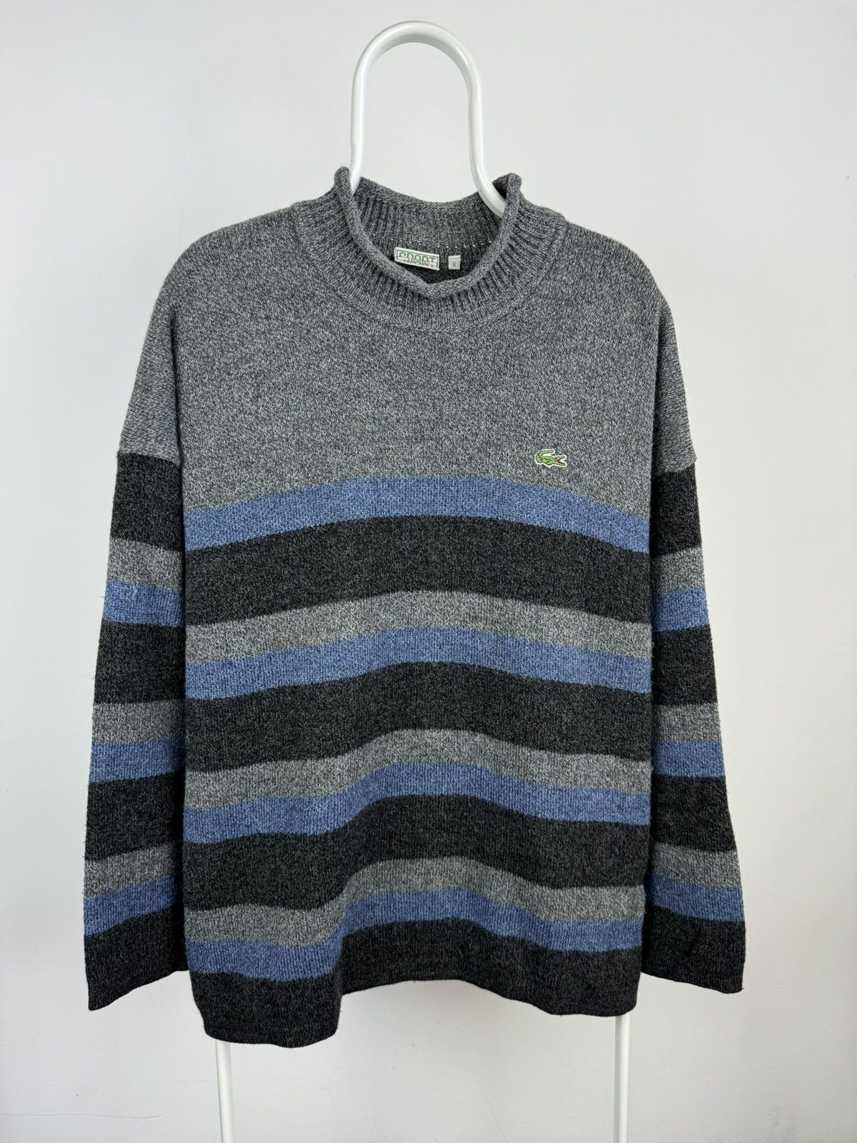 Lacoste Vintage Lacoste Sport Stripped Sweater Size US XL / EU 56 / 4 - 1 Thumbnail