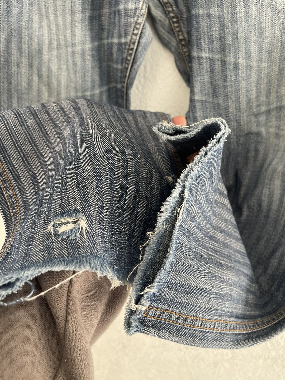 Hysteric Glamour Hysteric Glamour Kinky Hickory Carpenter Denim Frayed Hem Size US 33 - 11 Thumbnail