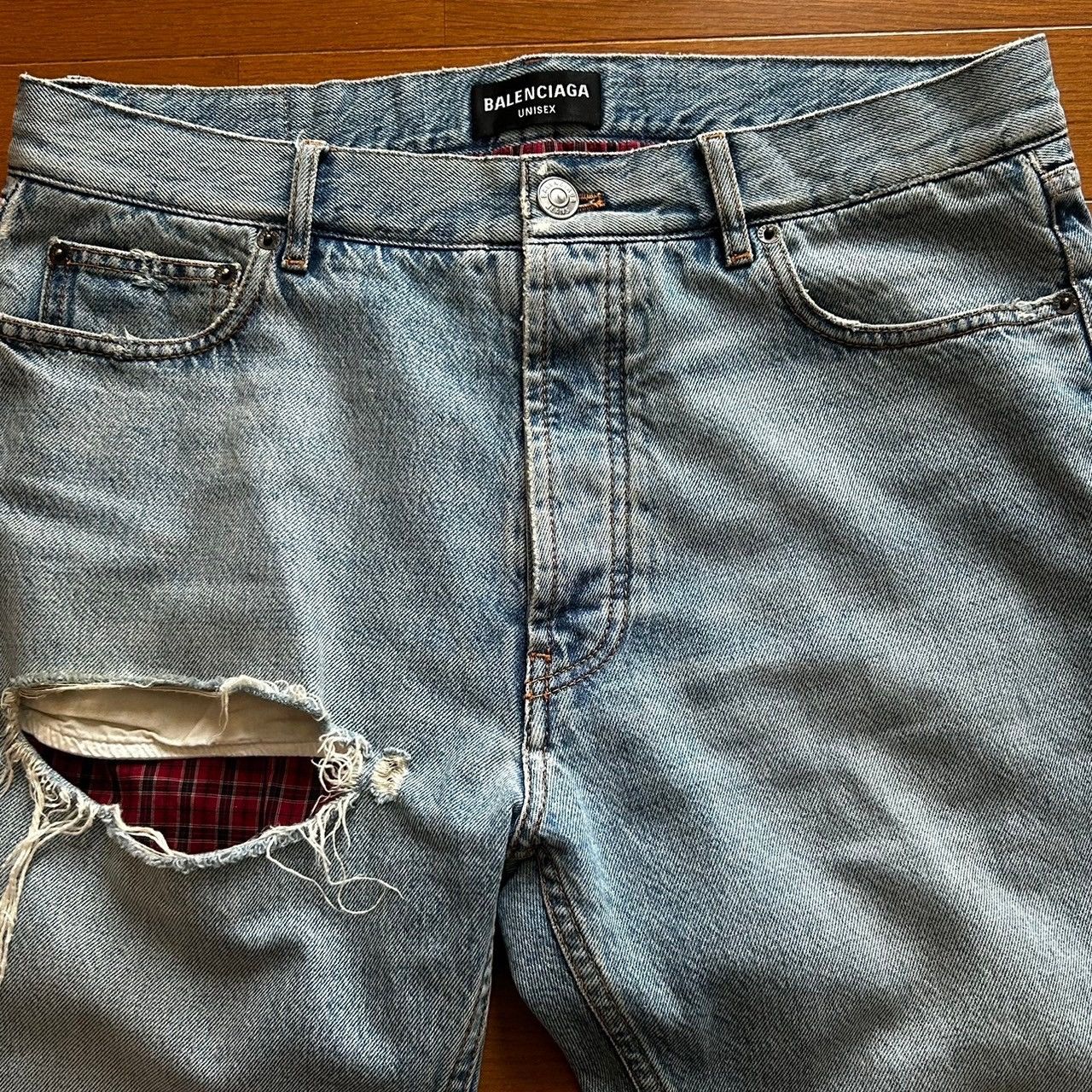 Balenciaga BALENCIAGA Destroyed Boxer Jeans Size US 29 - 3 Thumbnail