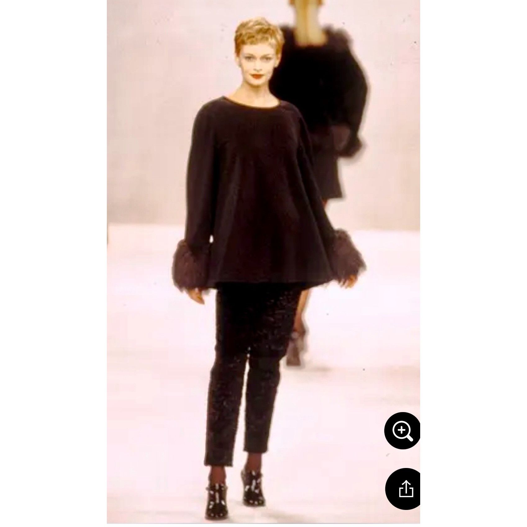 Isaac Mizrahi Isaac Mizrahi 6 8 Runway F/W 94 Faux Fur Sweater VTG Cigaret Size M / US 6-8 / IT 42-44 - 1 Thumbnail