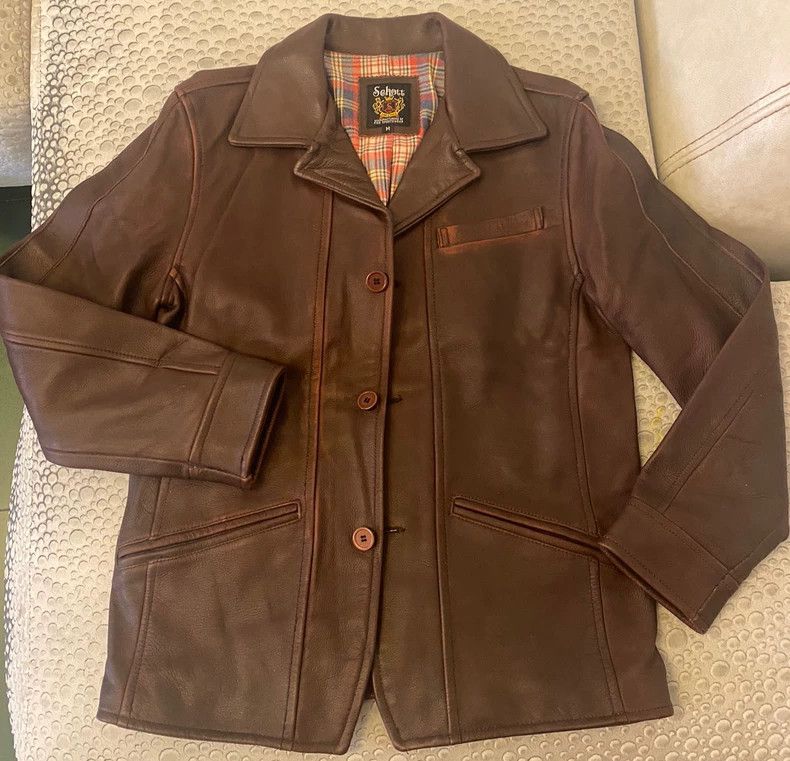 Schott Schott Wax cowhide vintage box clerk jacket Size US M / EU 48-50 / 2 - 1 Thumbnail