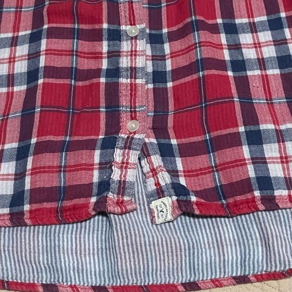 American Eagle Outfitters American Eagle Women's Button Down Plaid Shirt Medium Size M / US 6-8 / IT 42-44 - 4 Thumbnail