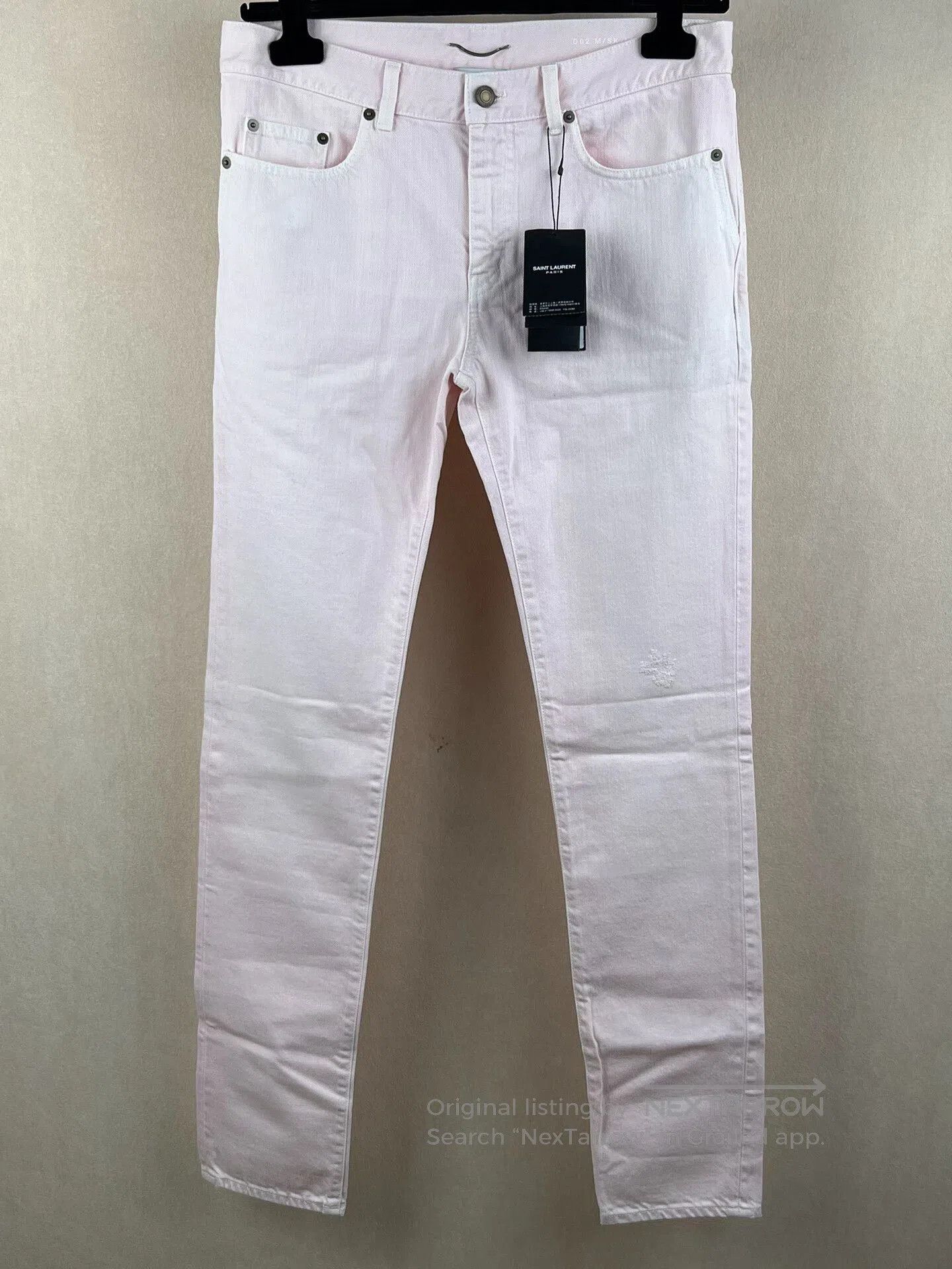 Yves Saint Laurent YSL D02 Men's Light Pink Jeans. Size US 31 - 1 Thumbnail