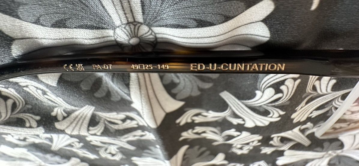 Chrome Hearts Chrome hearts ED-U-CUNTATION Pale Ale-Dark Tortoise Size ONE SIZE - 8 Thumbnail