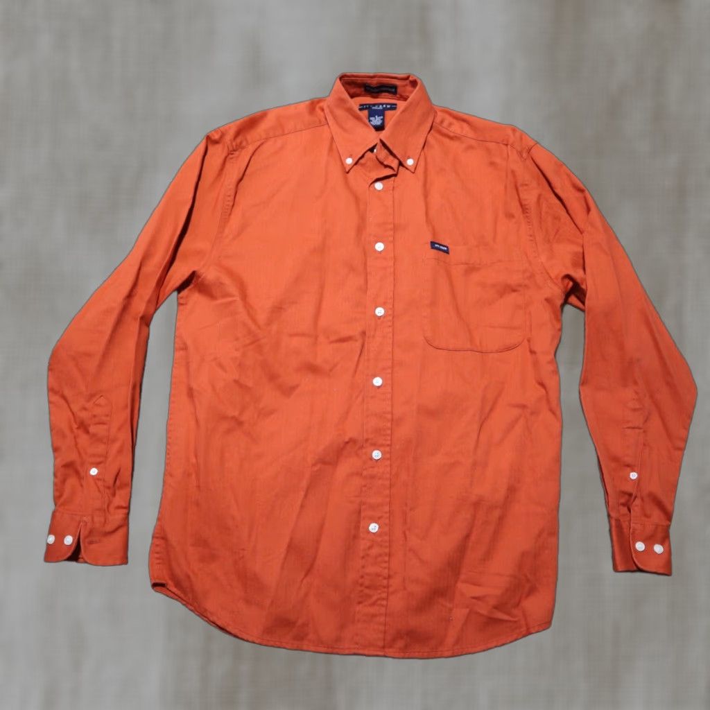Vintage VINTAGE Ivy Crew Shirt Plaid Button-Up Long Sleeve Orange Men's Size S Small Size US S / EU 44-46 / 1 - 1 Thumbnail
