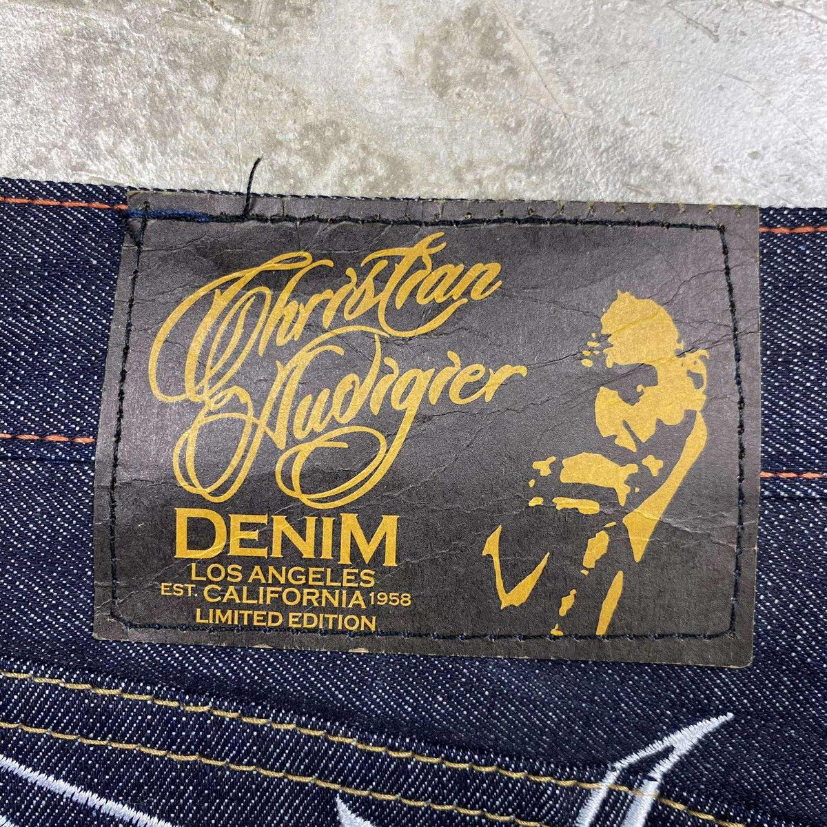 Ed Hardy Rare 2001 Snake Serpent Christian Audigier Jeans Size US 44 / EU 60 - 9 Thumbnail
