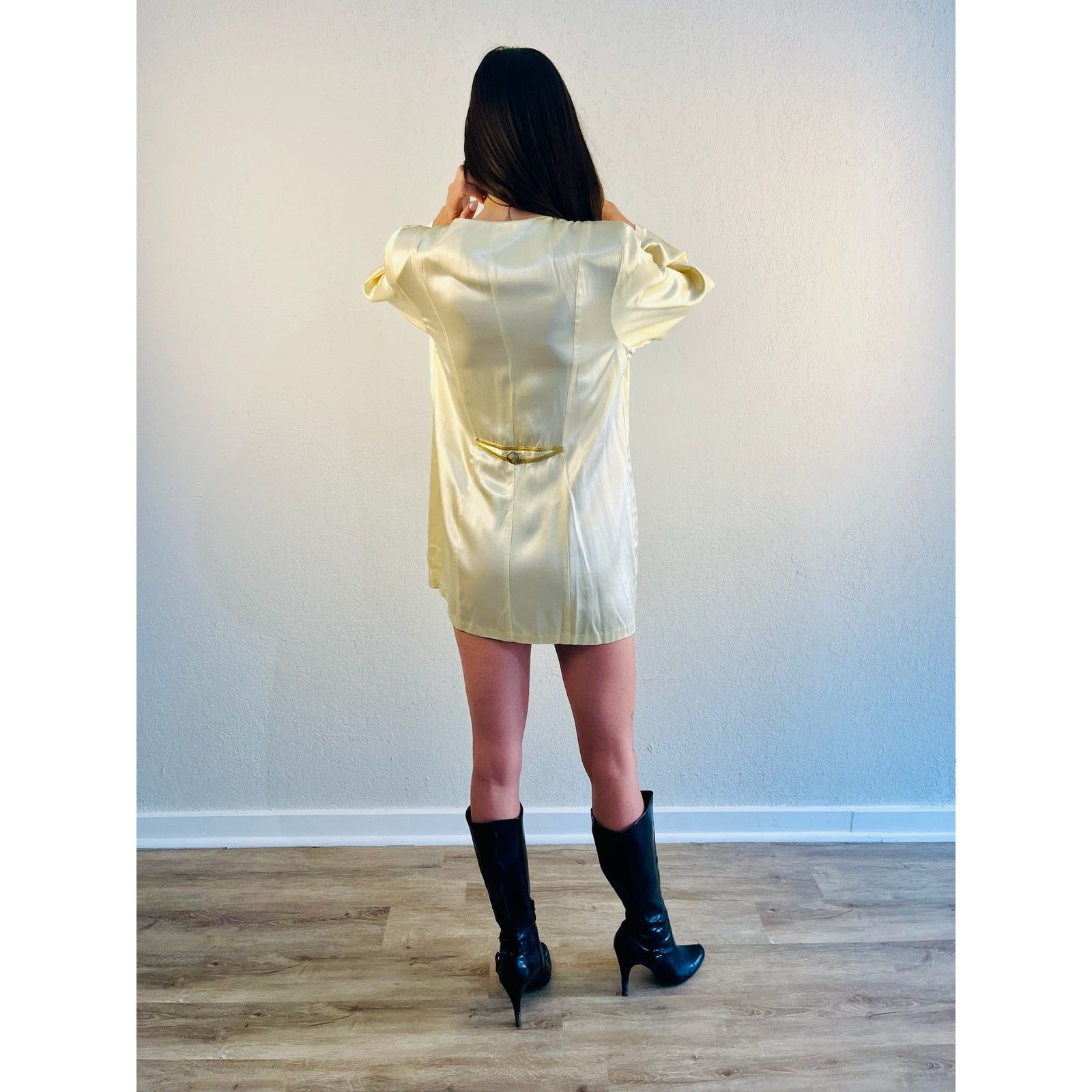 Other Dolce Satin Mini Dress Size XL / US 12-14 / IT 48-50 - 6 Thumbnail