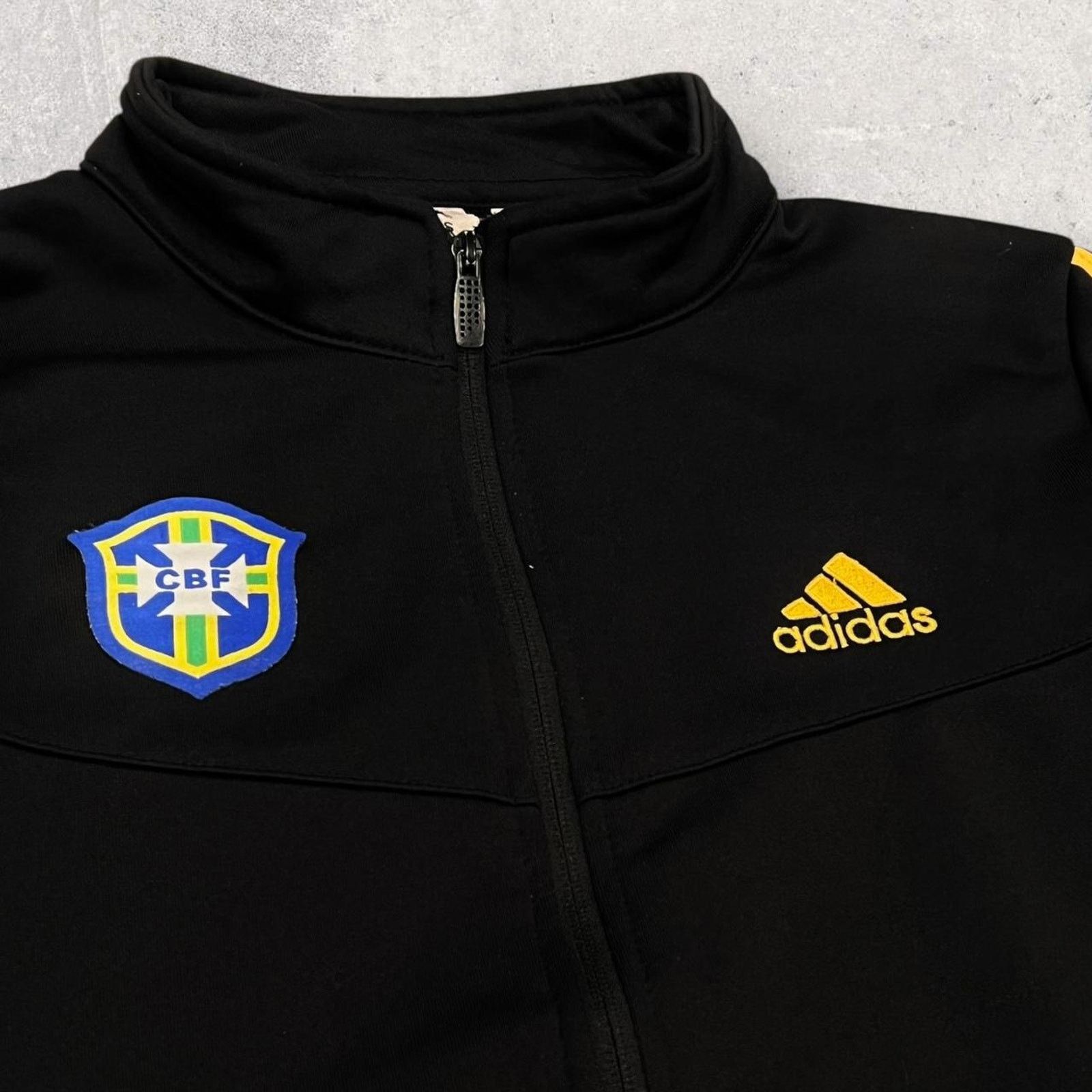 Adidas Adidas x Brazil CBF Black Zip Up Sportswear Track Jacket Size US M / EU 48-50 / 2 - 2 Thumbnail