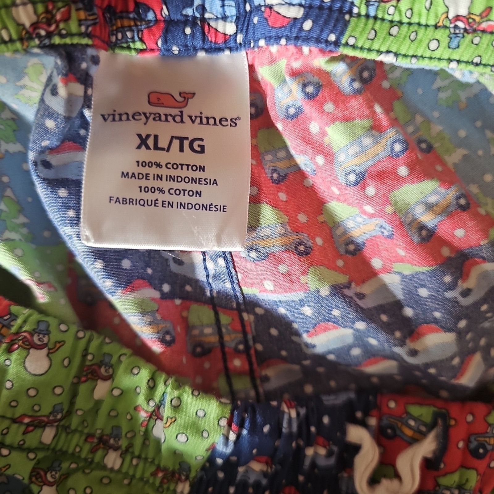 Vineyard Vines Vineyard Vines Multicolor Patchwork Holiday Pajama Pants Size US 38 / EU 54 - 5 Thumbnail