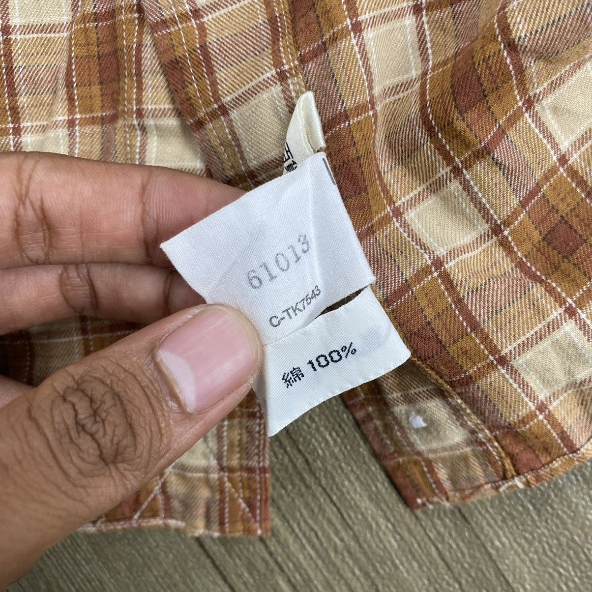 Dior 1990s Vintage Christian Dior Monsieur Plaid Flannel Shirt Size M / US 6-8 / IT 42-44 - 8 Thumbnail