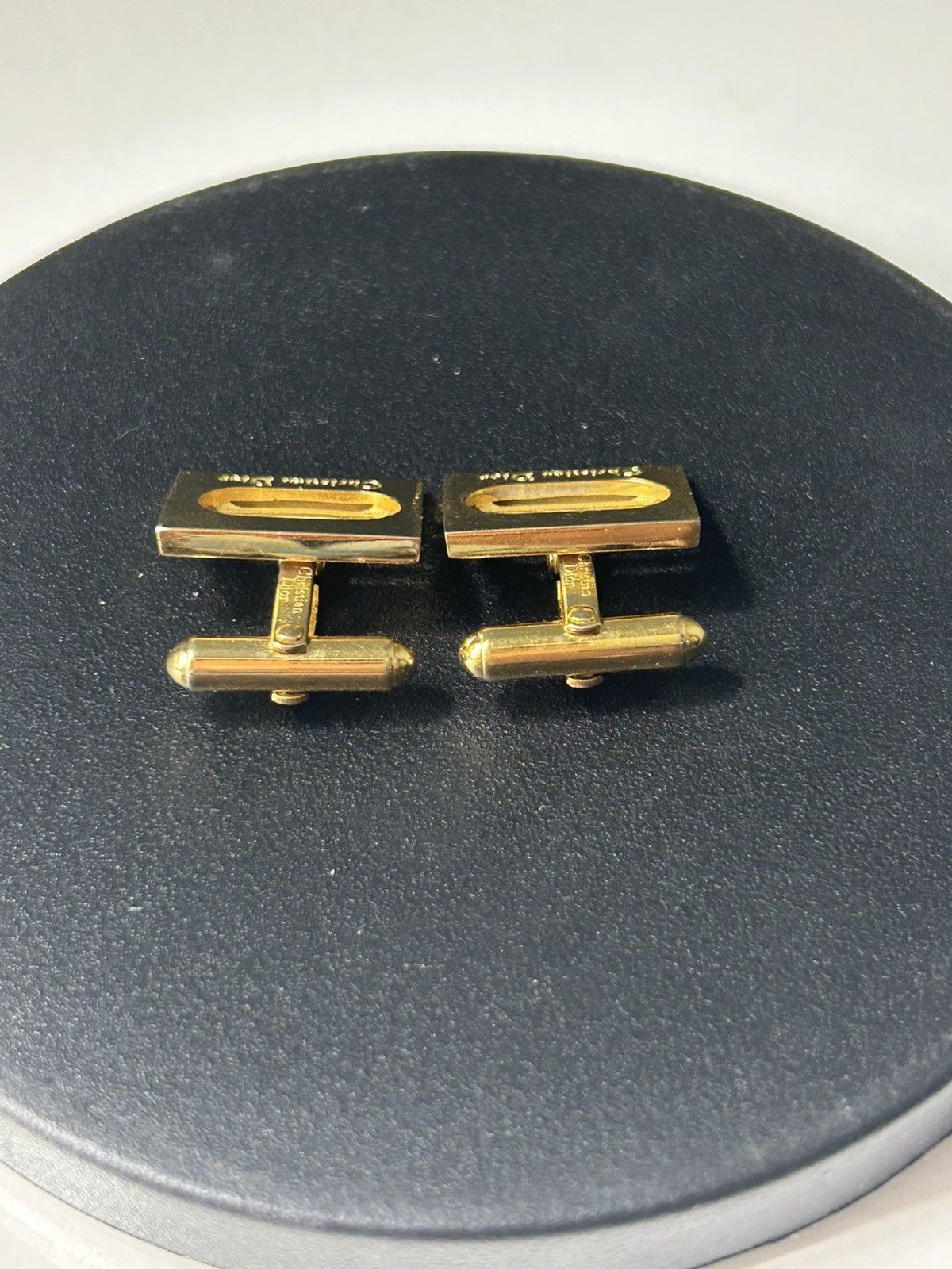Dior Vintage Christian Dior Gold Tone Cufflinks Set Size ONE SIZE - 5 Thumbnail