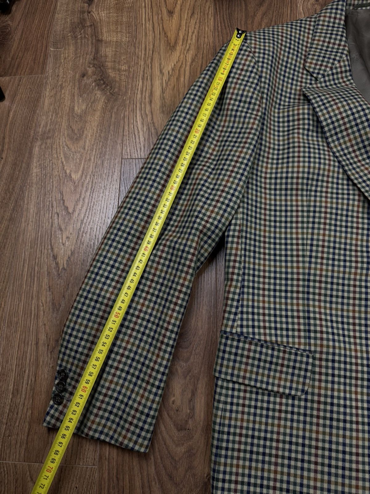 Burberry Vintage wool blazer Burberry Tweed original luxury item Size 42L - 7 Thumbnail