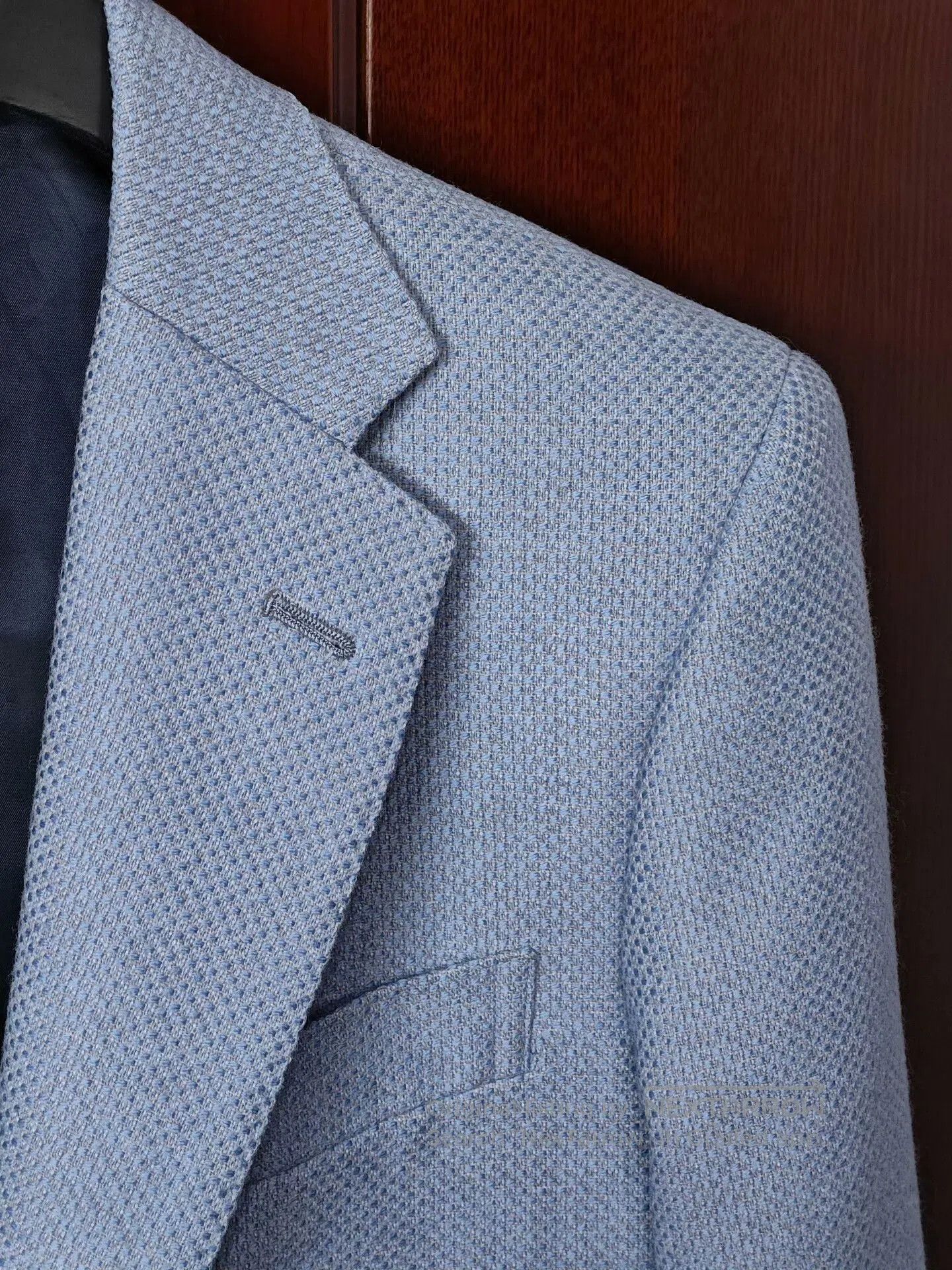 Cesare Attolini Custom Blue Wool Silk Suit. Size US S / EU 44-46 / 1 - 4 Thumbnail