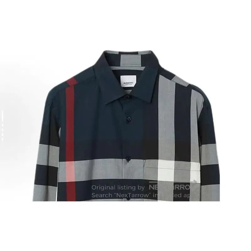 Burberry Burberry Men's Cotton Checkered Long Sleeve Shirt. Size US S / EU 44-46 / 1 - 3 Thumbnail