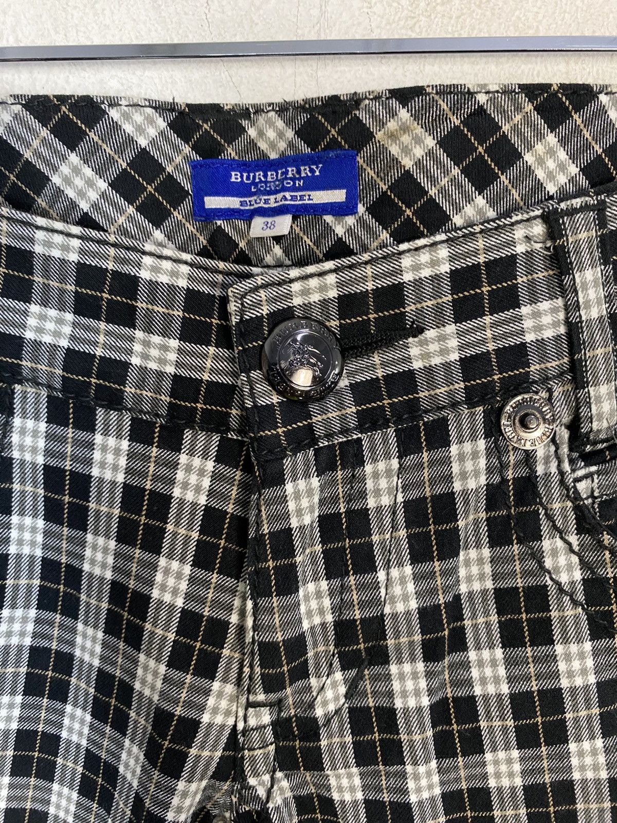 Burberry Hype Burberry Blue Label Black White Plaid Size 28" / US 6 / IT 42 - 5 Thumbnail
