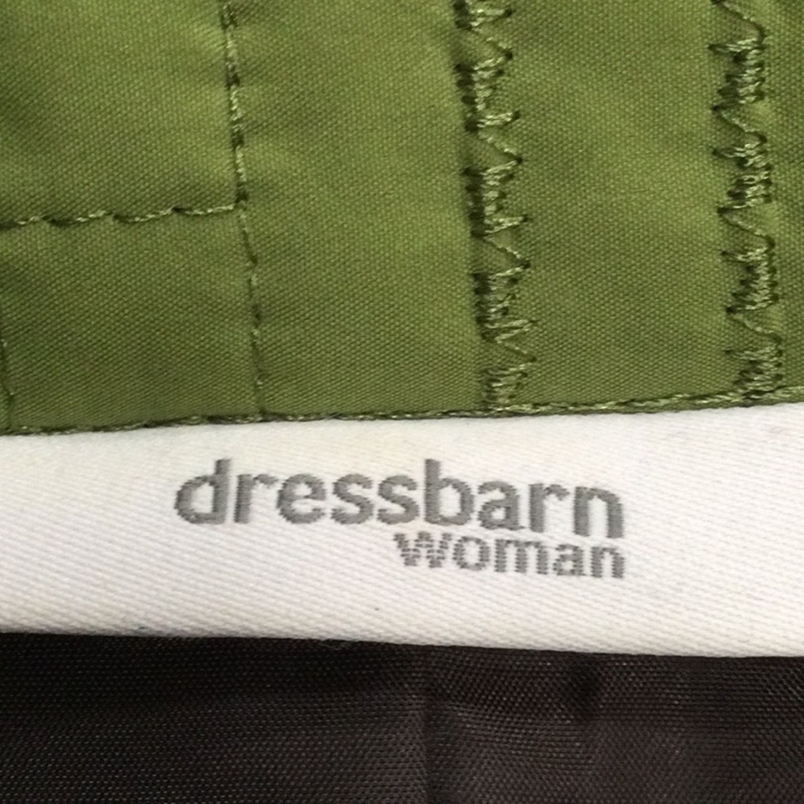 Other Dressbarn Woman Quilted Green Vintage Lined Jacket 14/16W Size XXL / US 16-18 / IT 52-54 - 11 Thumbnail