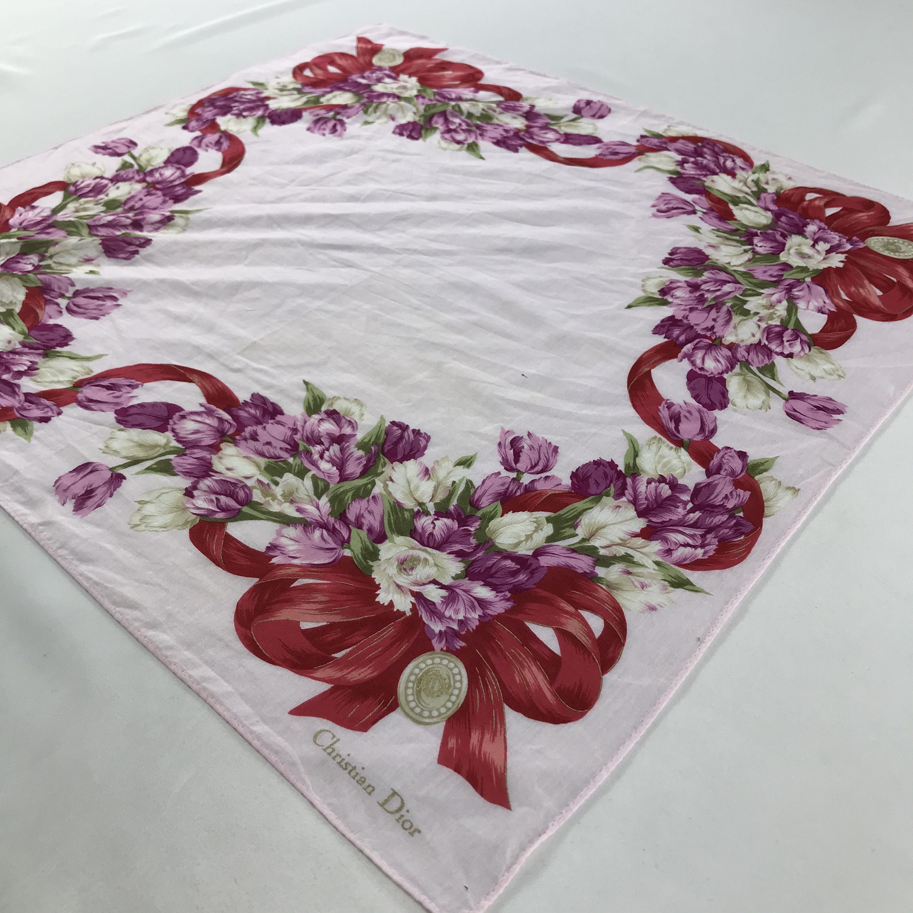 Vintage Christian Dior Bandana / Handkerchief / Neckerchief - S1763 Size ONE SIZE - 2 Thumbnail