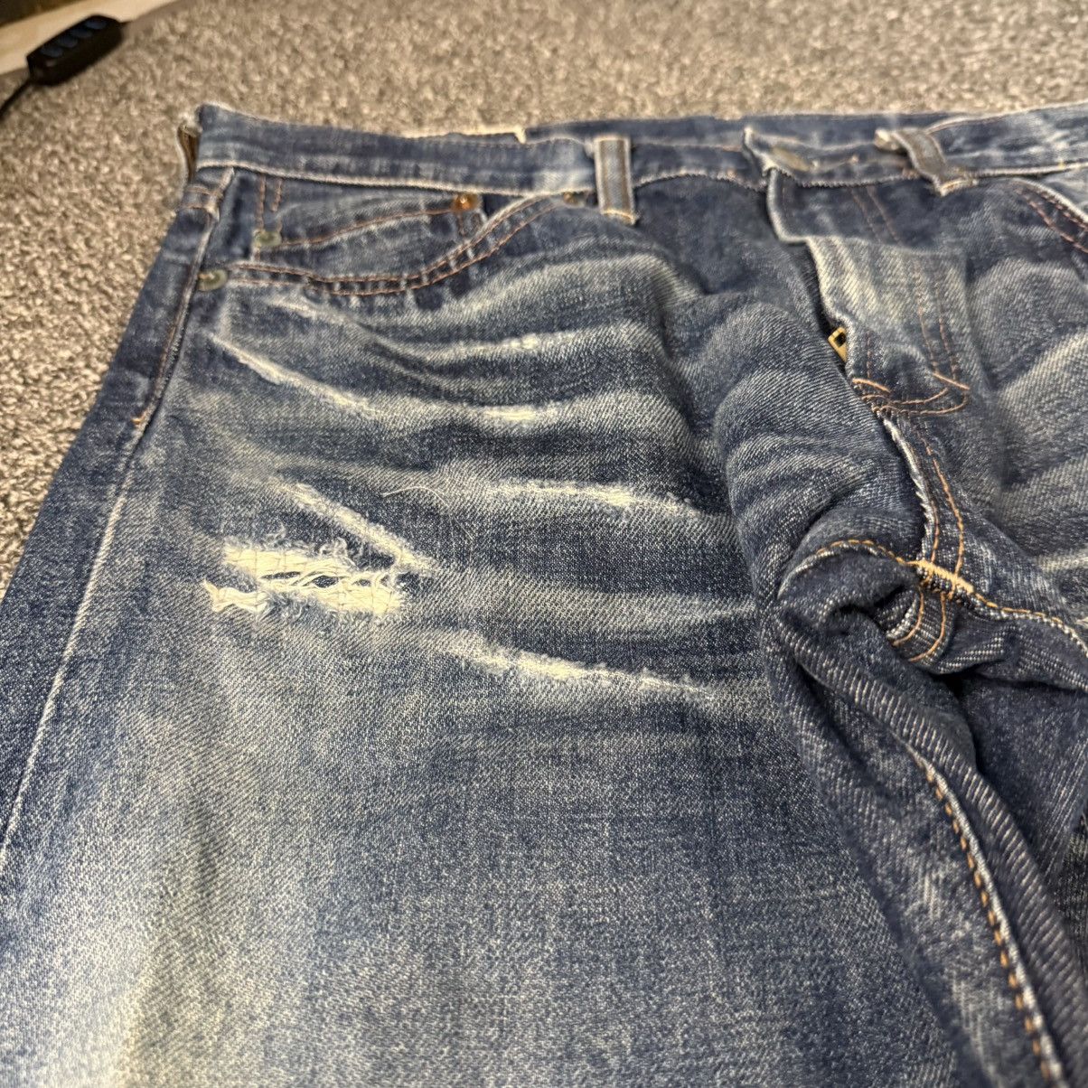 Japanese Brand Vintage 90s Japanese Distressed Denim RNA W33 Size US 33 - 6 Thumbnail
