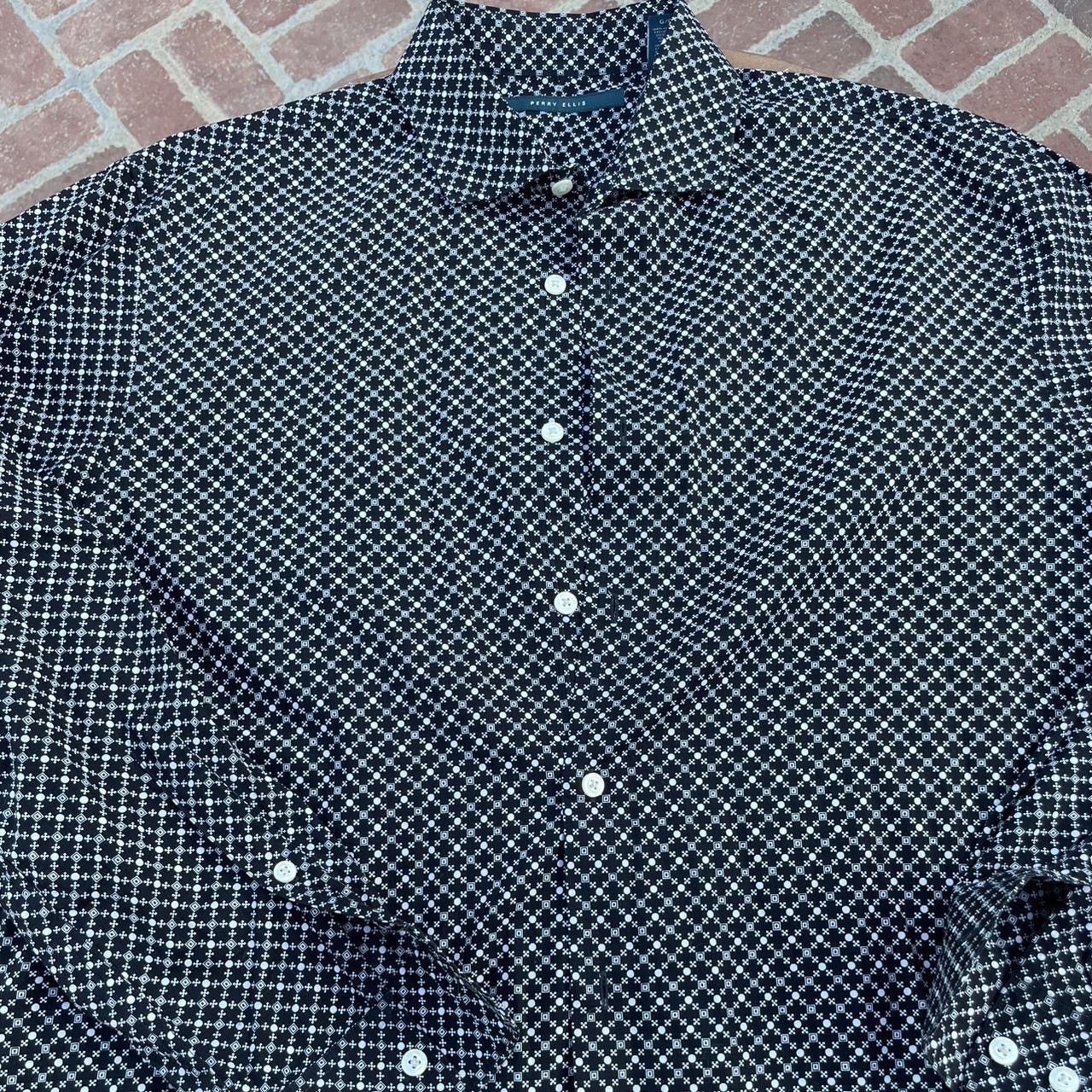 Perry Ellis Perry Ellis Classic black and white button-up shirt sx L Size US L / EU 52-54 / 3 - 5 Thumbnail