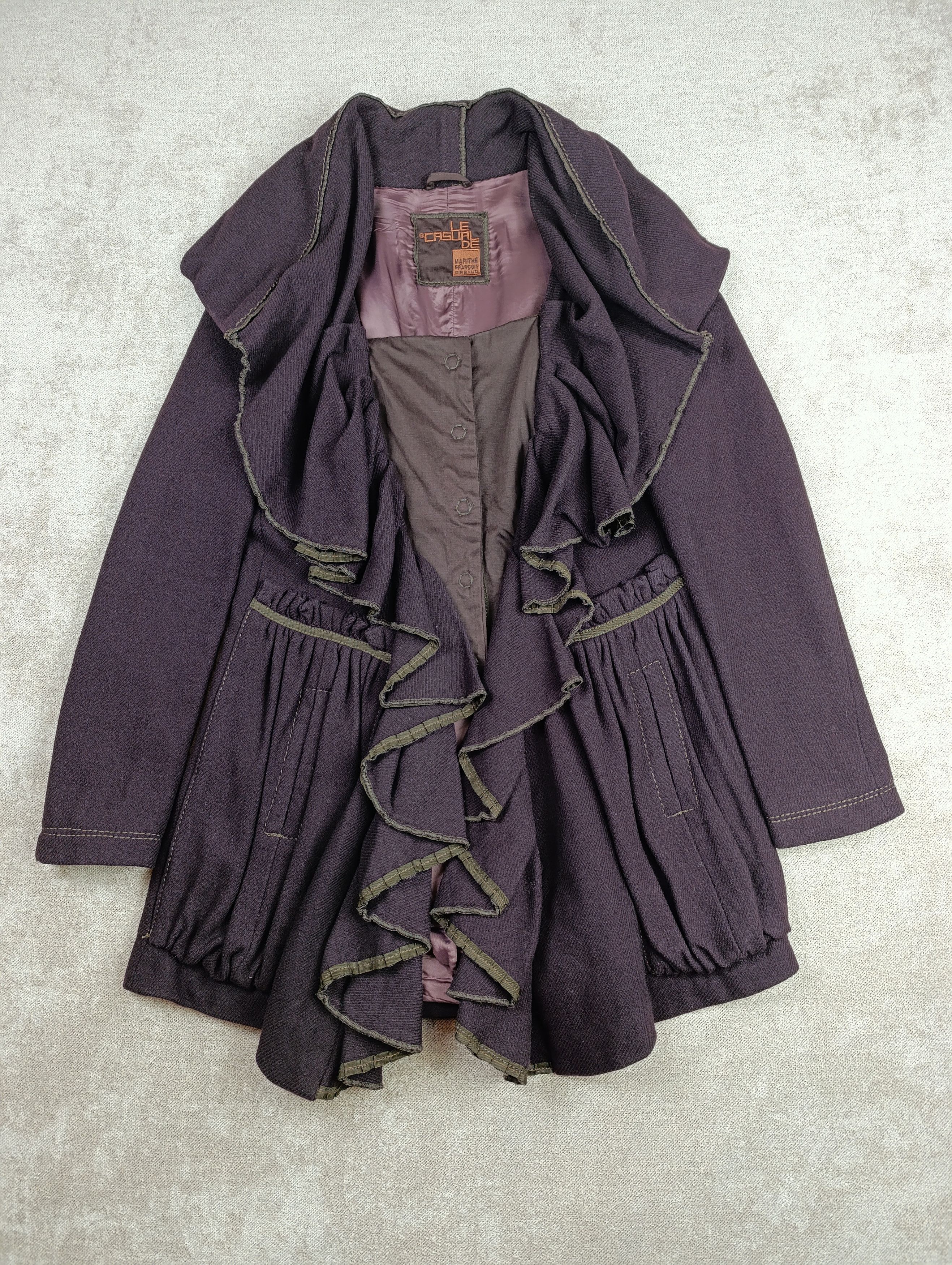 Marithe + Francois Girbaud MARITHE FRANCOIS GIRBAUD AVANT GARDE WOOL CORSET WOMENS COAT Size L / US 10 / IT 46 - 1 Thumbnail