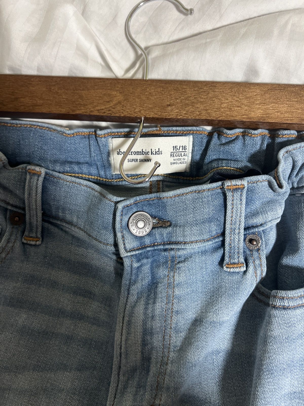 Other Super Skinny Blue Jeans W/ Rips Size US 29 - 3 Thumbnail